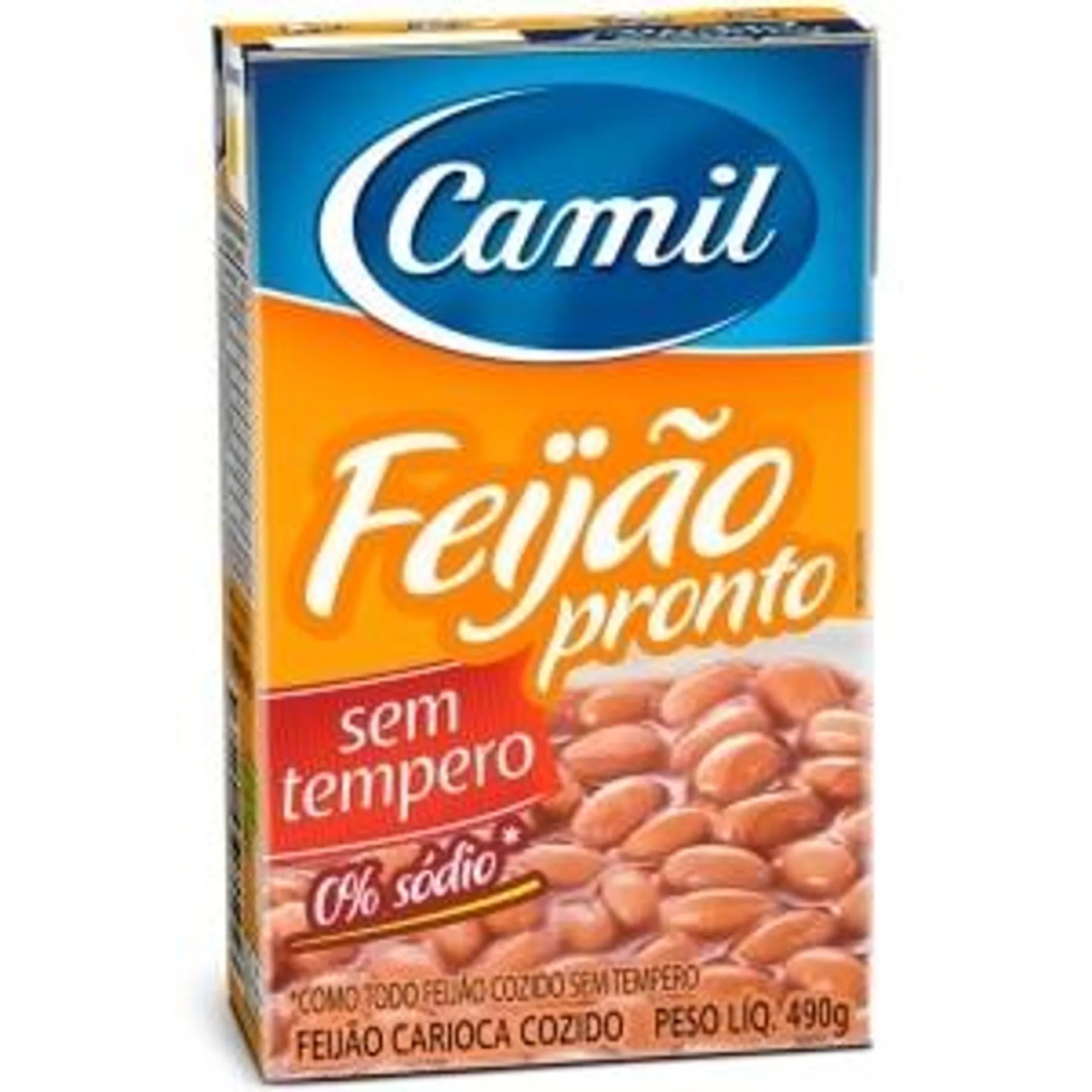 Feijão Carioca Camil Pronto sem Tempero 490g