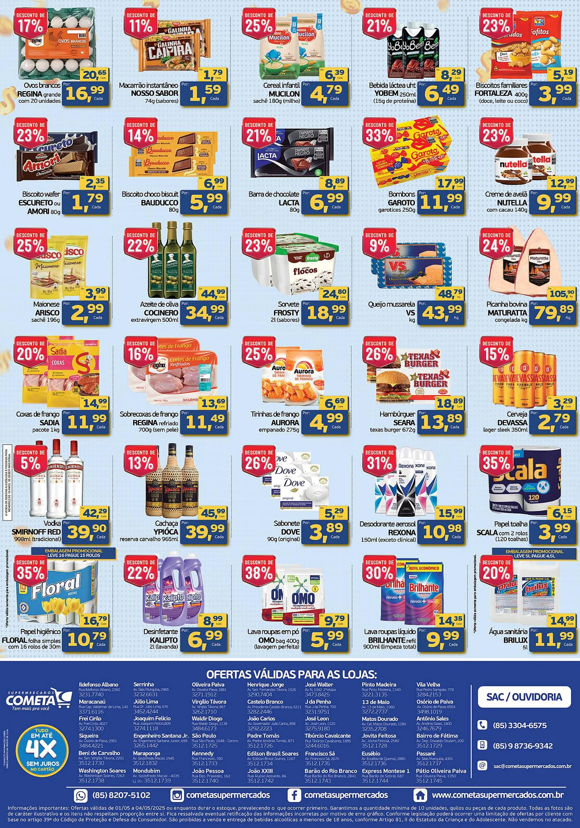 Encarte de Catálogo Cometa Supermercados 1 de maio até 4 de maio 2025 - Pagina 2