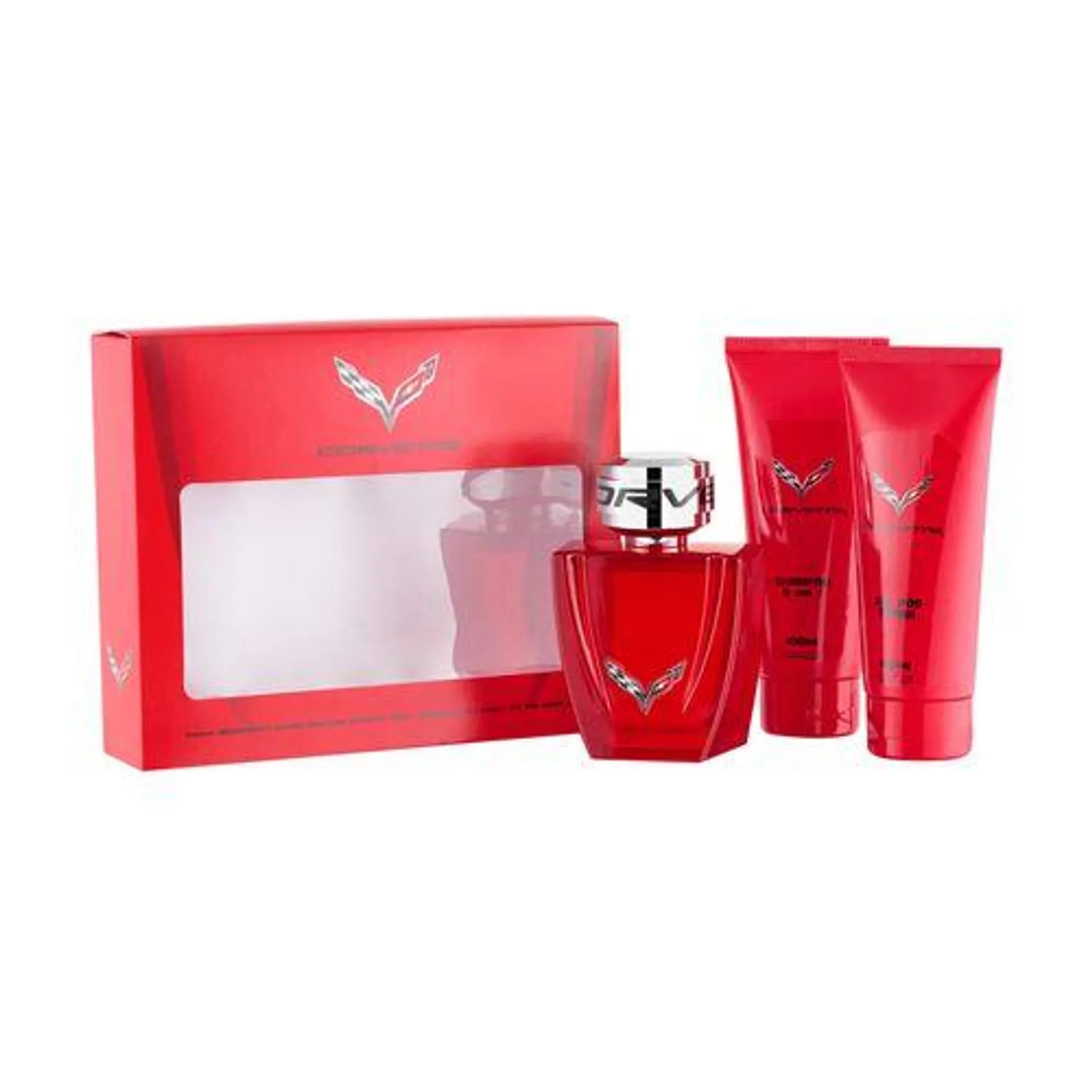 Kit Corvette Red (Deo colônia 100ml + Shampoo 100ml + Gel pós barba 100g)