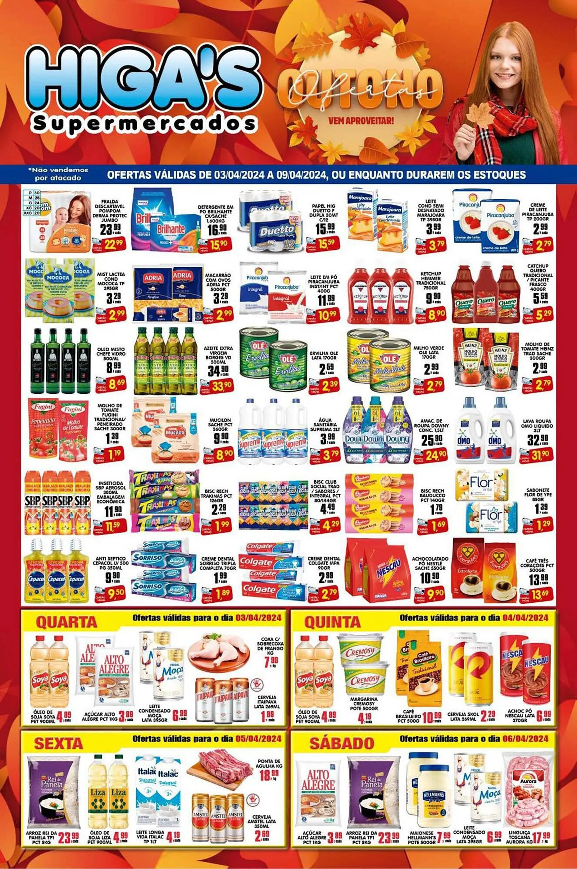 Encarte de Catálogo Higa's Supermercado 2 de abril até 9 de abril 2024 - Pagina 1