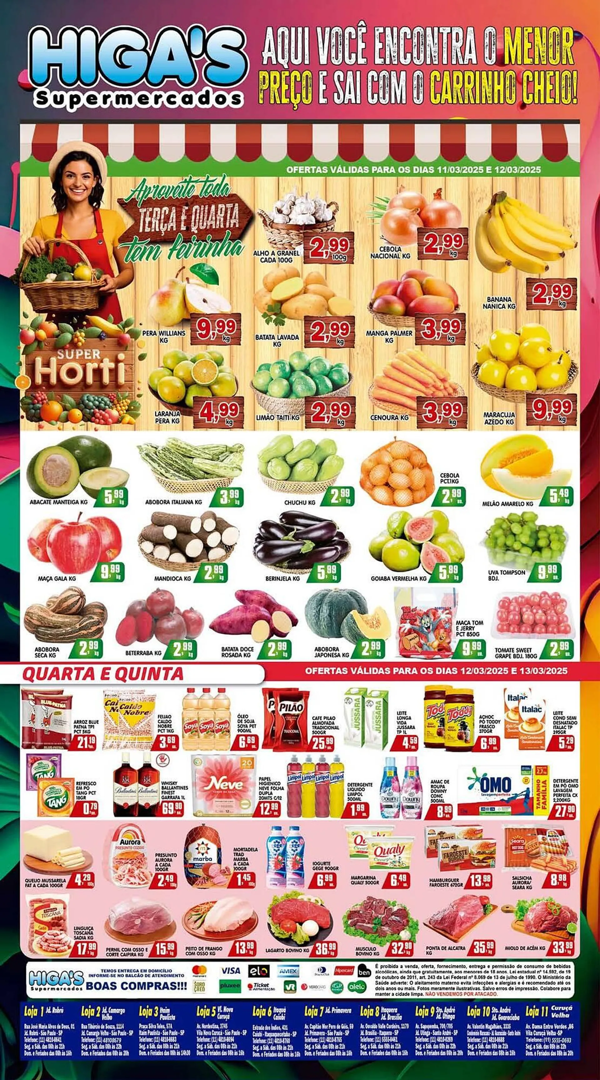 Encarte de Catálogo Higa's Supermercado 12 de março até 18 de março 2025 - Pagina 3