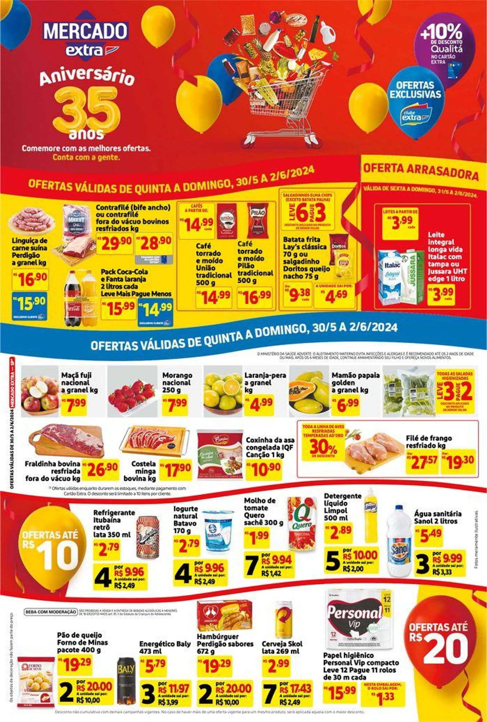 Encarte de Aniversário 35 Anos Extra 30 de maio até 2 de junho 2024 - Pagina 1