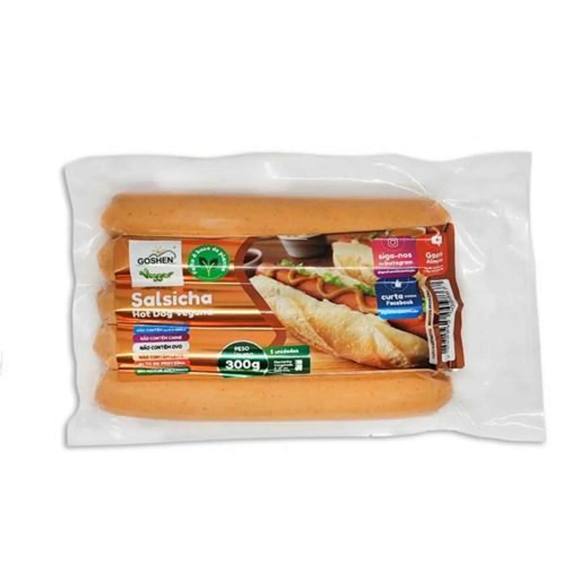 Salsicha Vegana Hot Dog Goshen 300G