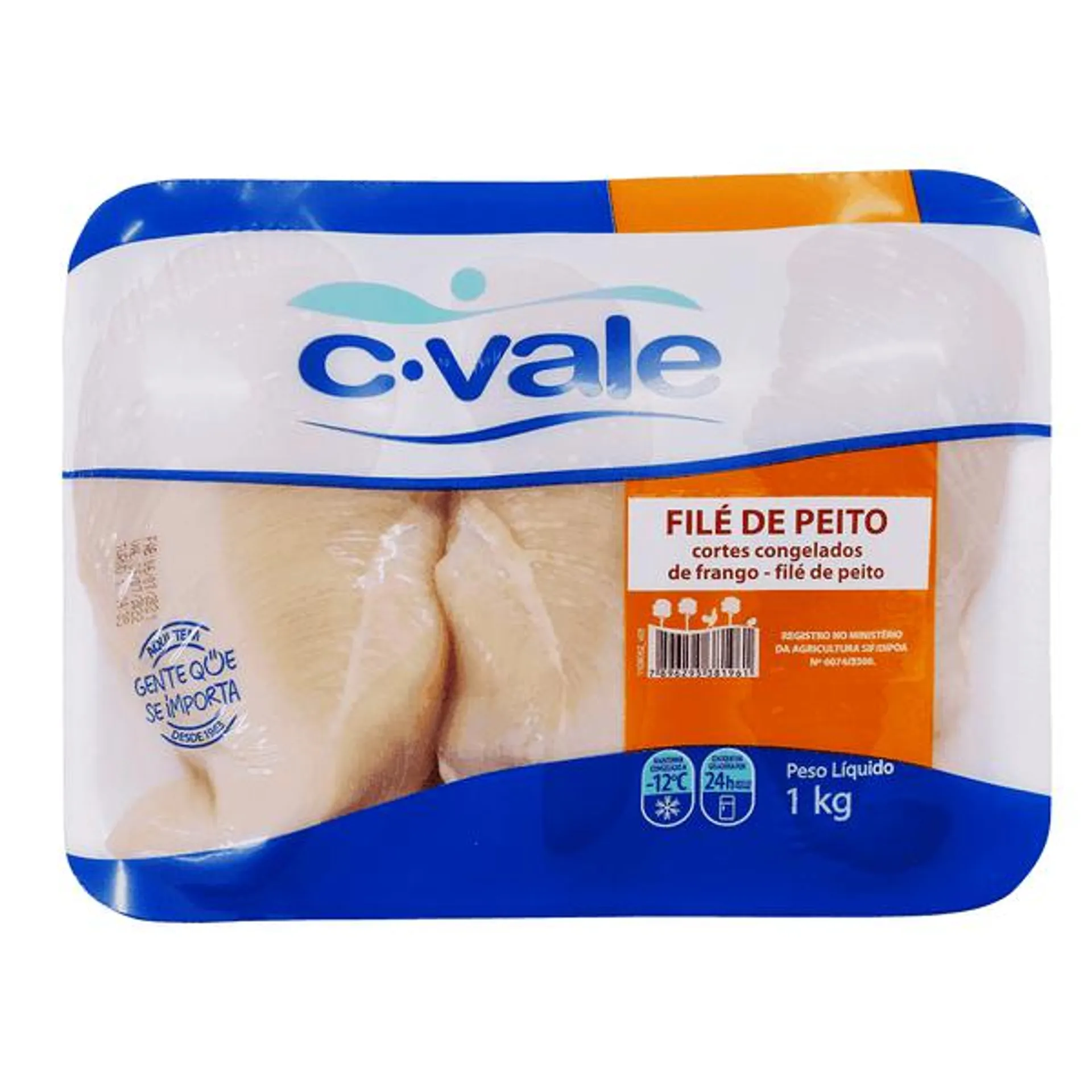 File de Peito Frango C.Vale 1kg
