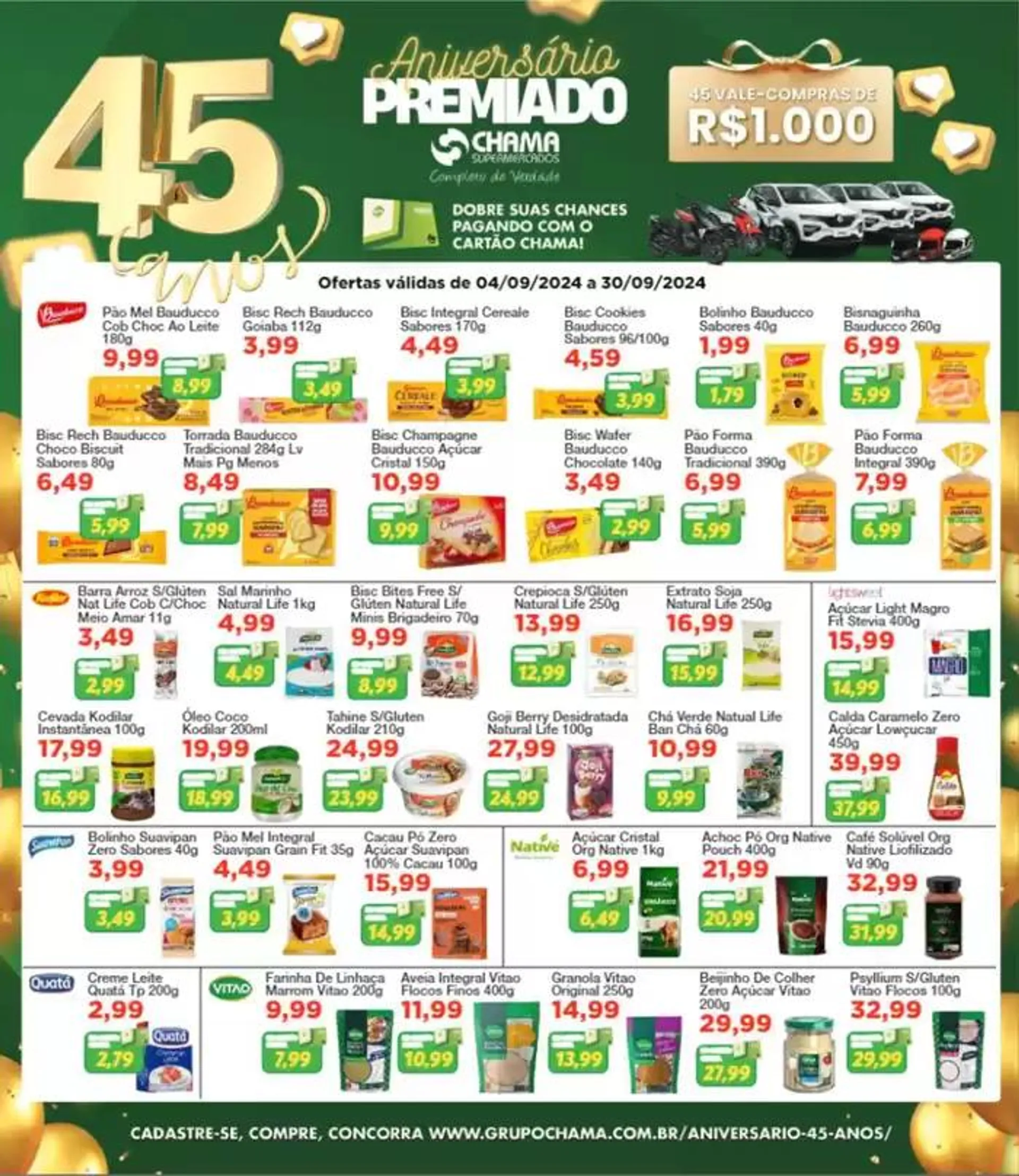 Encarte de Revista de Ofertas de Aniversário 45 Anos 17 de setembro até 30 de setembro 2024 - Pagina 15