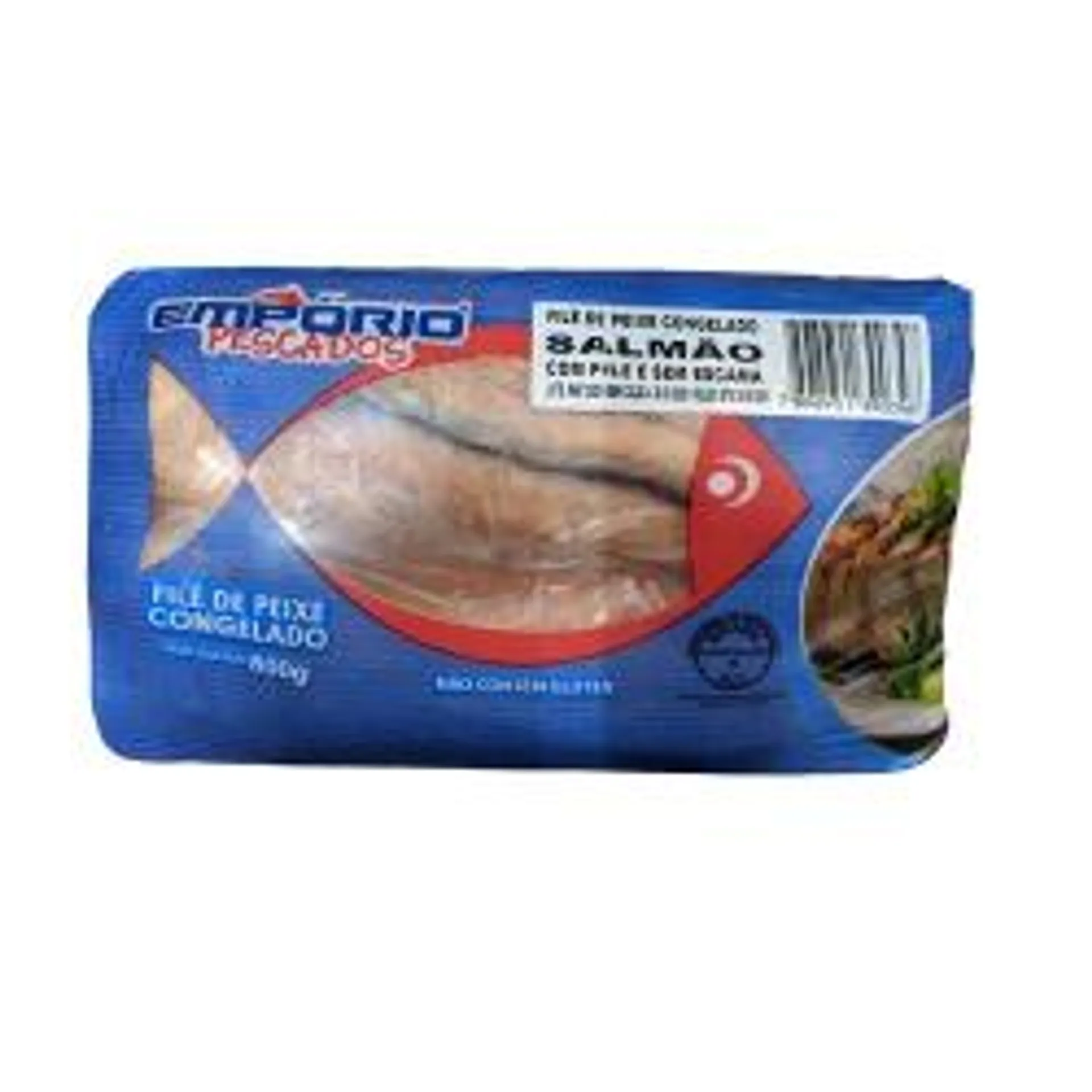 Filé De Peixe Salmão Congelado Empório 800g