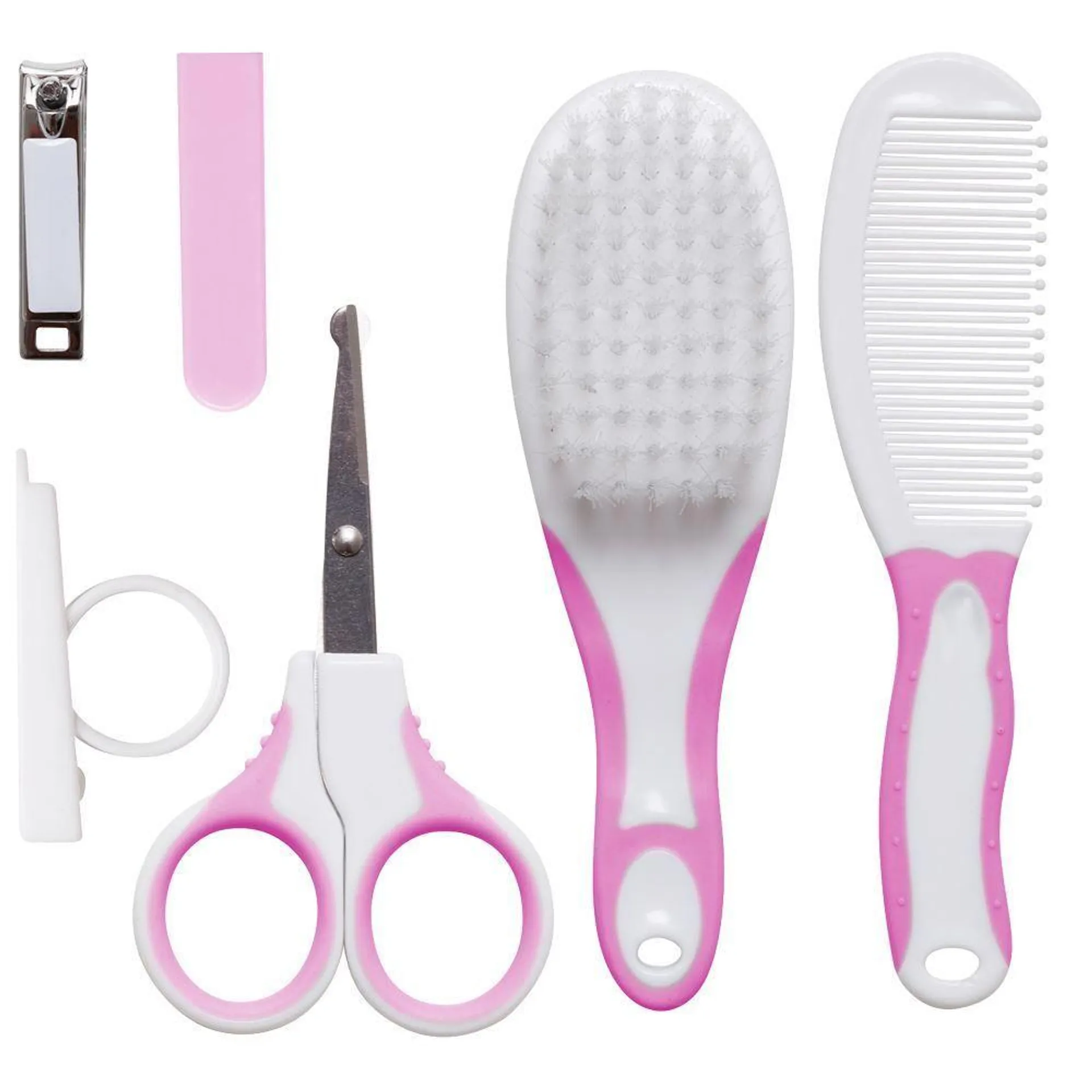 Kit Higiene E Cuidados Para Bebê Buba - Rosa