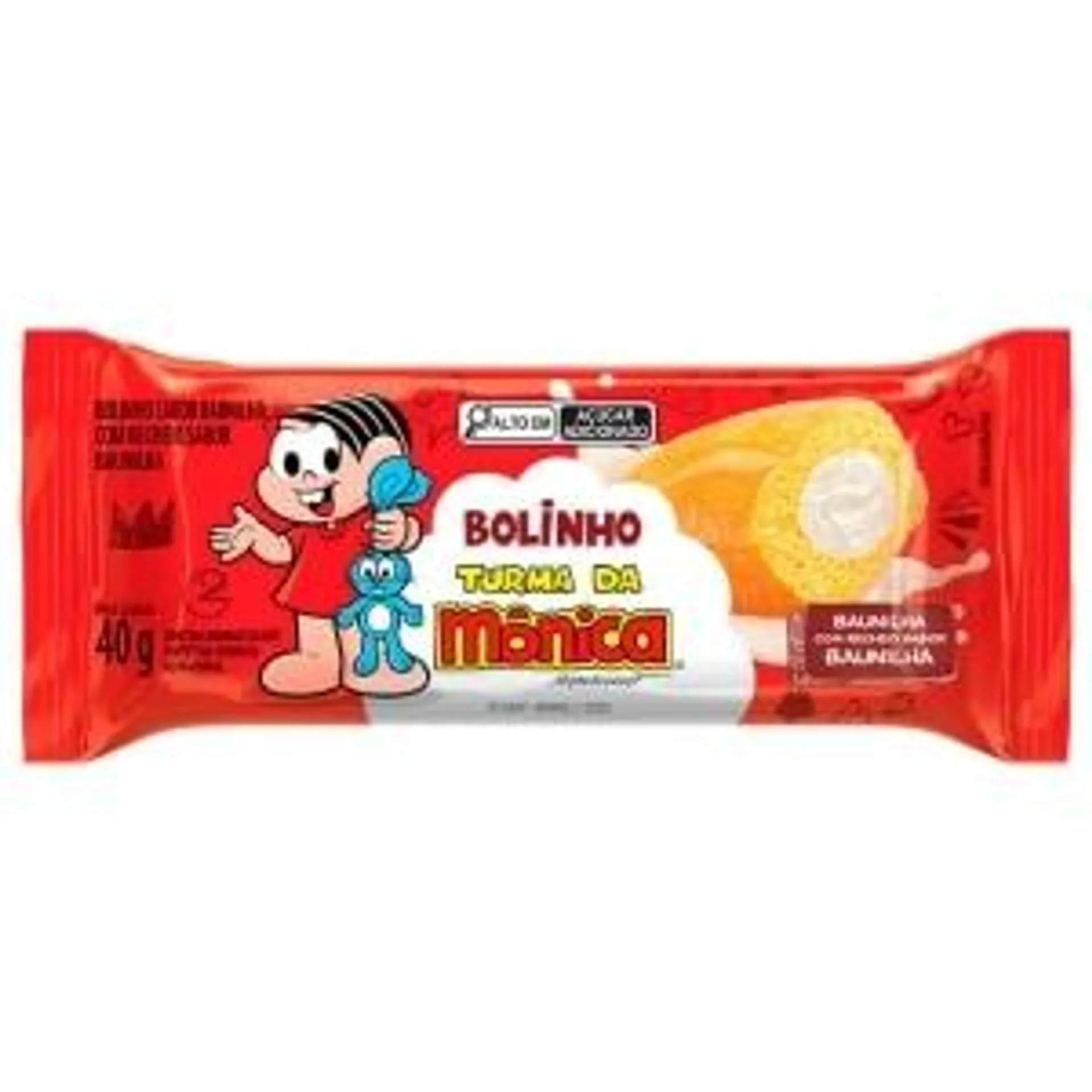 Bolinho de Baunilha Turma da Mônica Casa Suíça 40g