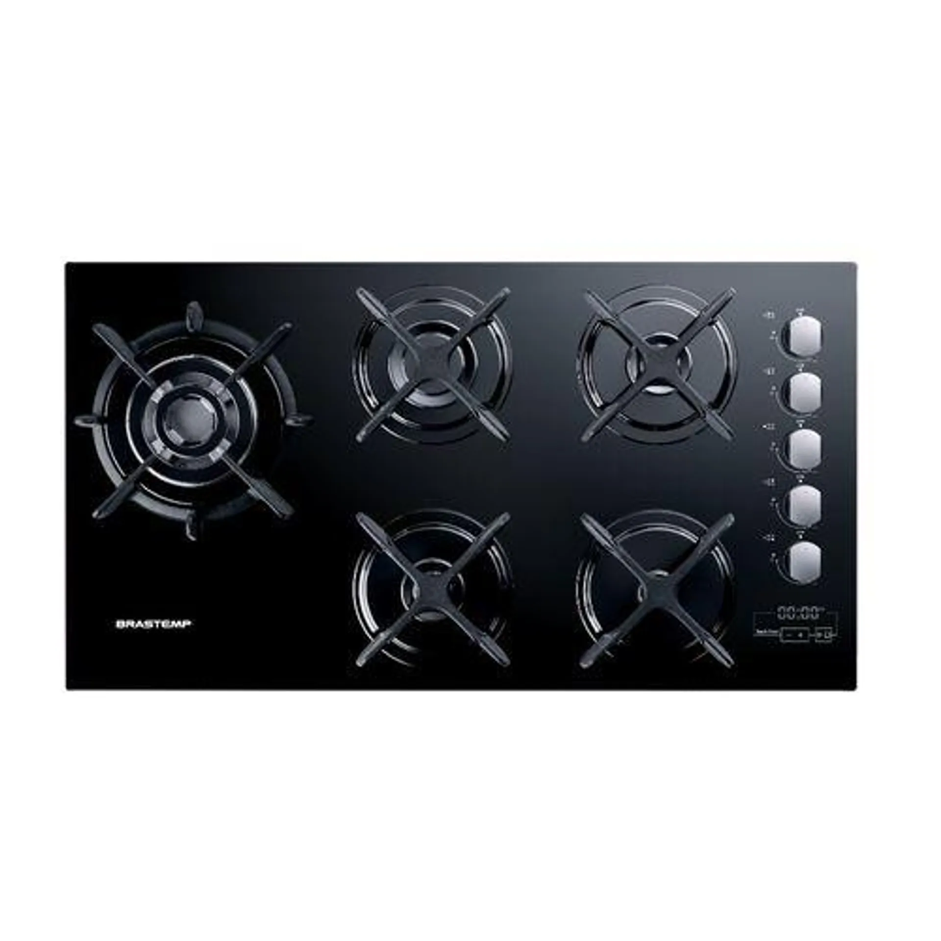 Cooktop 5 bocas Brastemp com Quadrichama e Timer Touch - BDT86AE