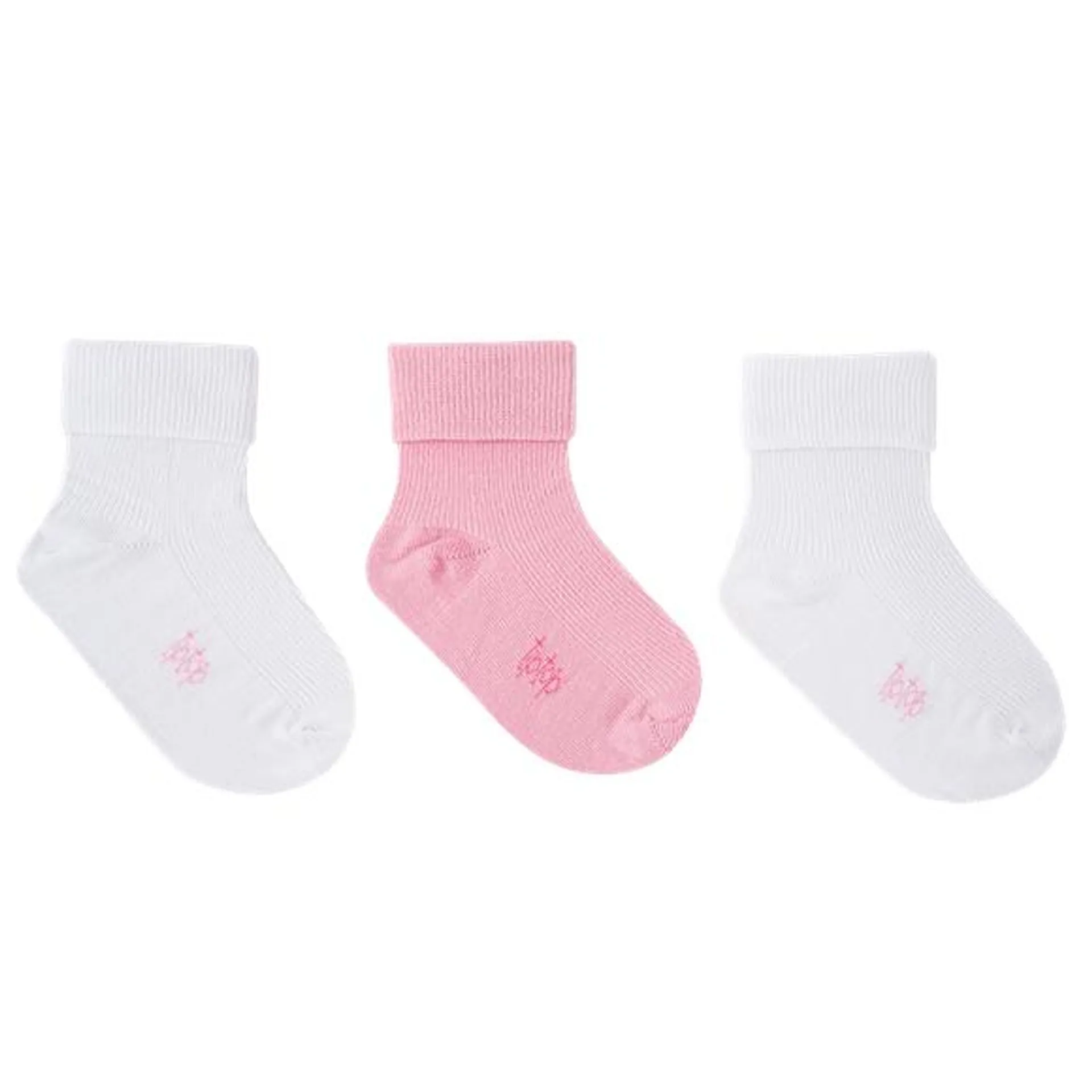 kit 3 pares de meia branco simples