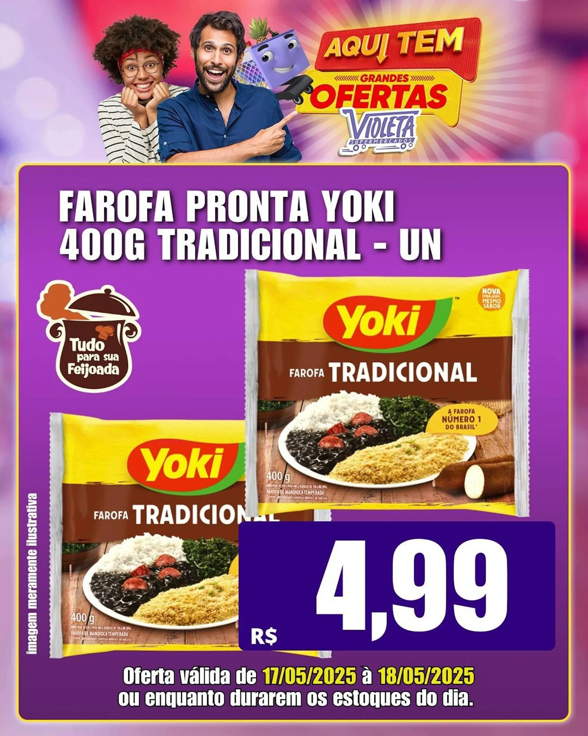 Encarte de Catálogo Violeta Supermercados 17 de maio até 18 de maio 2025 - Pagina 2
