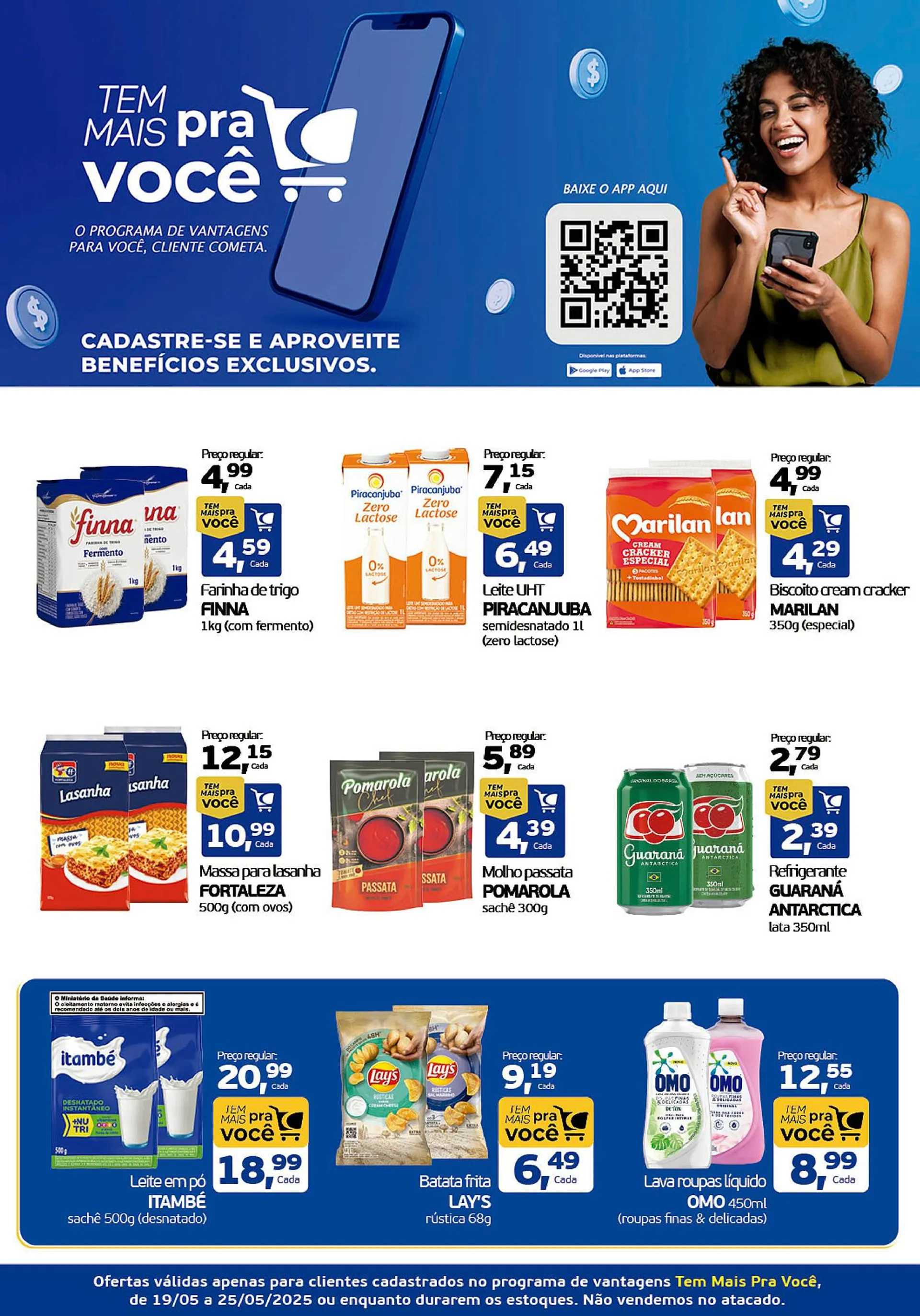Encarte de Catálogo Cometa Supermercados 19 de maio até 25 de maio 2025 - Pagina 1