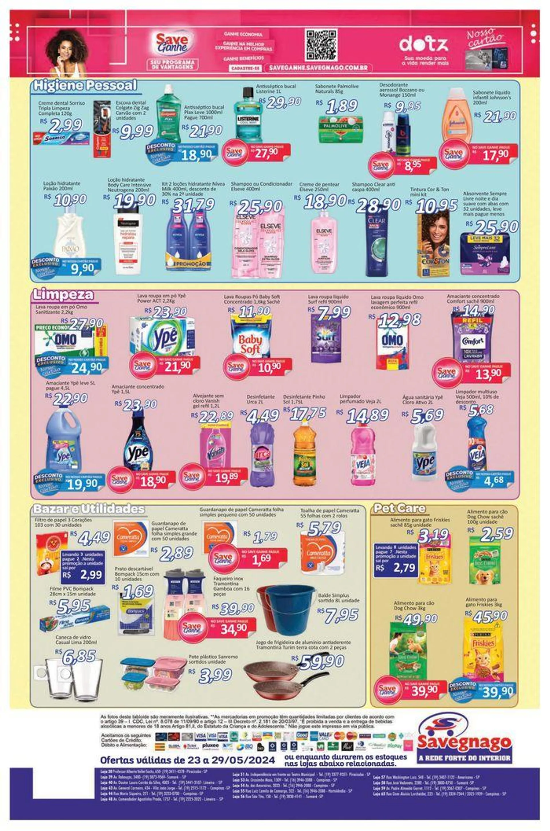 Encarte de Ofertas Supermercados Savegnago 23 de maio até 29 de maio 2024 - Pagina 4
