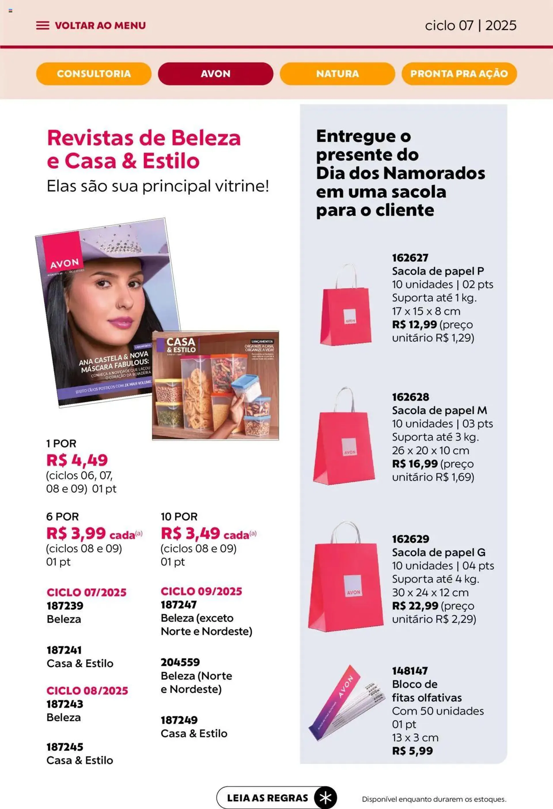 Encarte de Avon - Campanha 07: Minha Consultoria 3 de abril até 1 de maio 2025 - Pagina 44