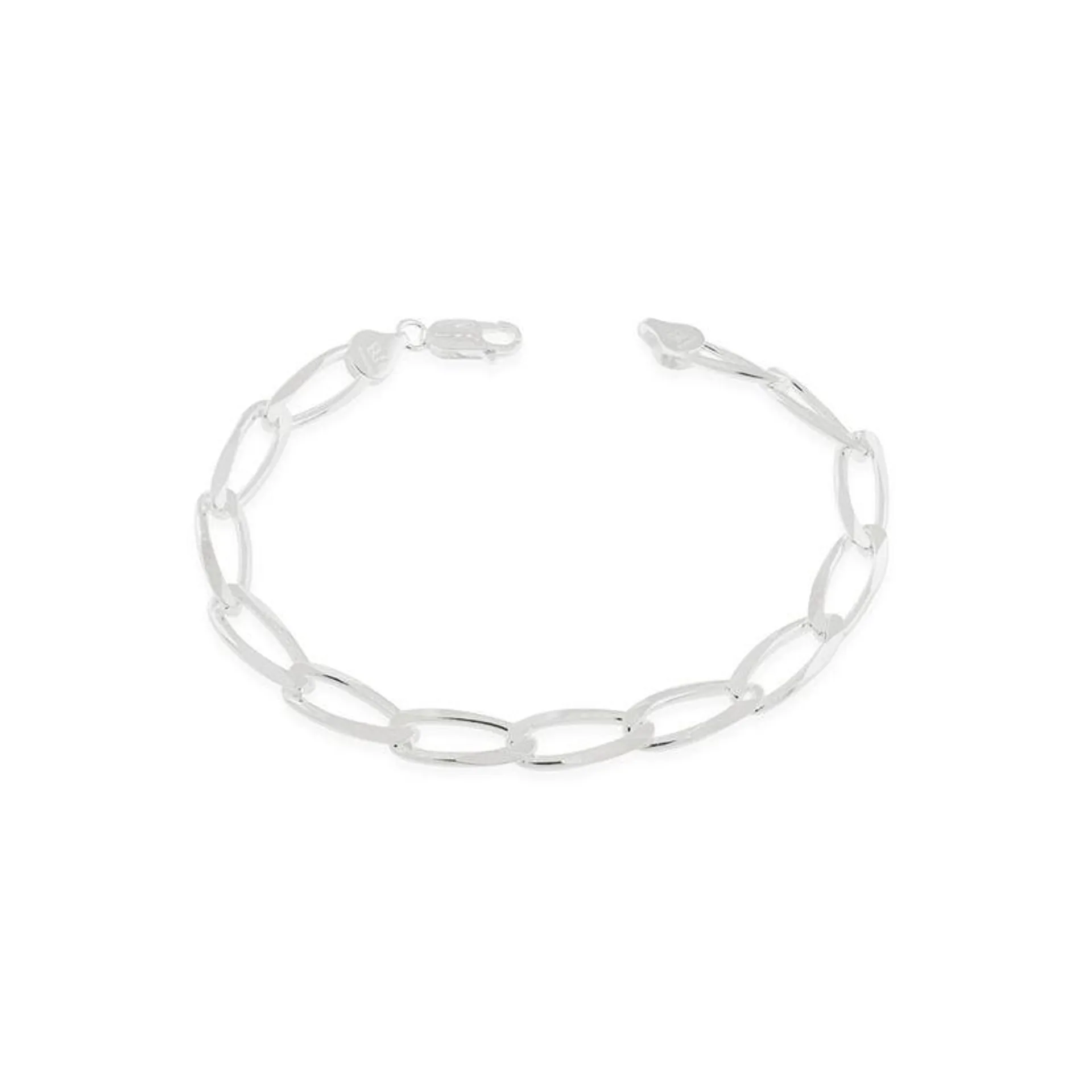 PULSEIRA ELO GROUMET LONGO DE PRATA 925 - TAM.22 8500672200