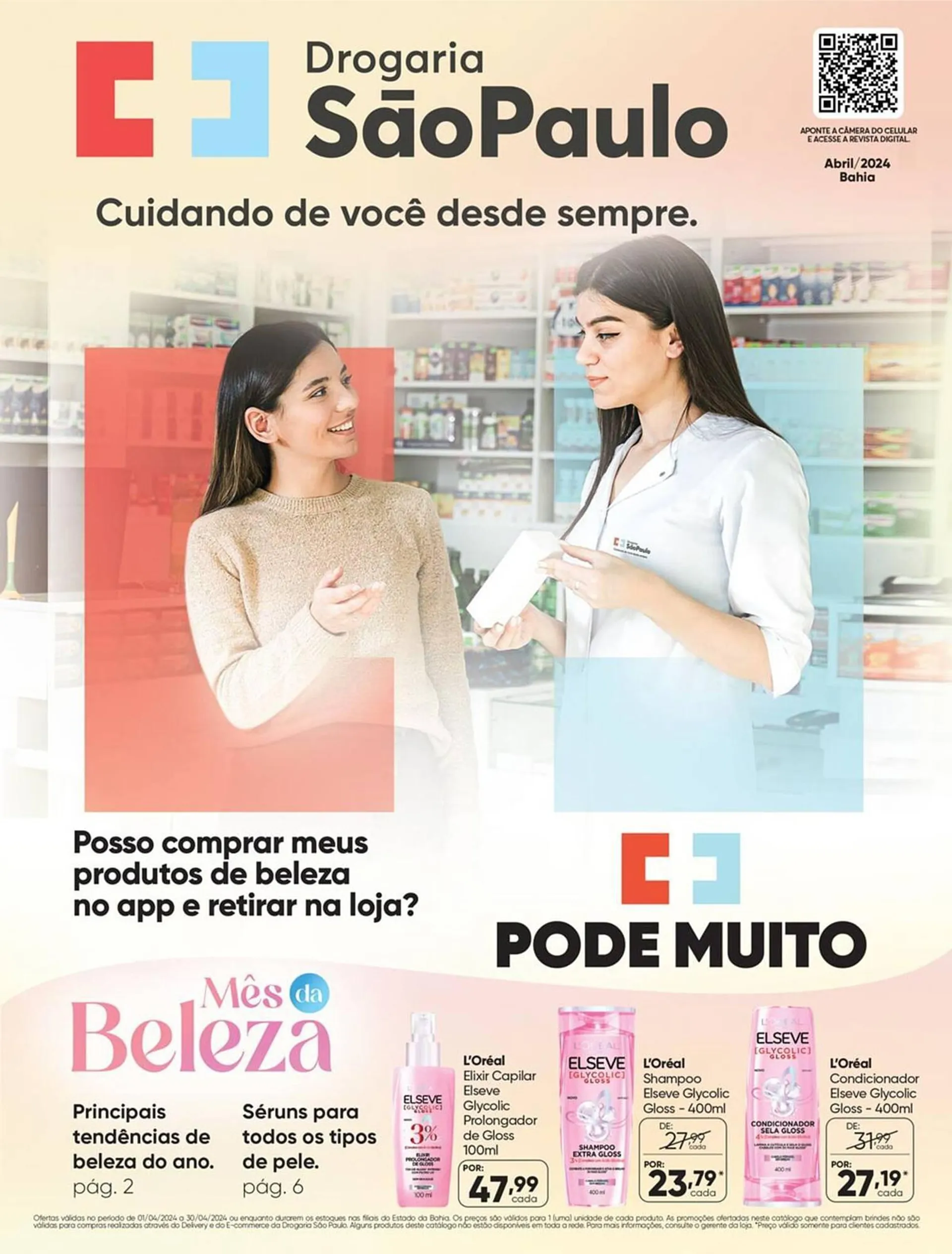 Encarte de Catálogo Drogaria São Paulo 2 de abril até 30 de abril 2024 - Pagina 