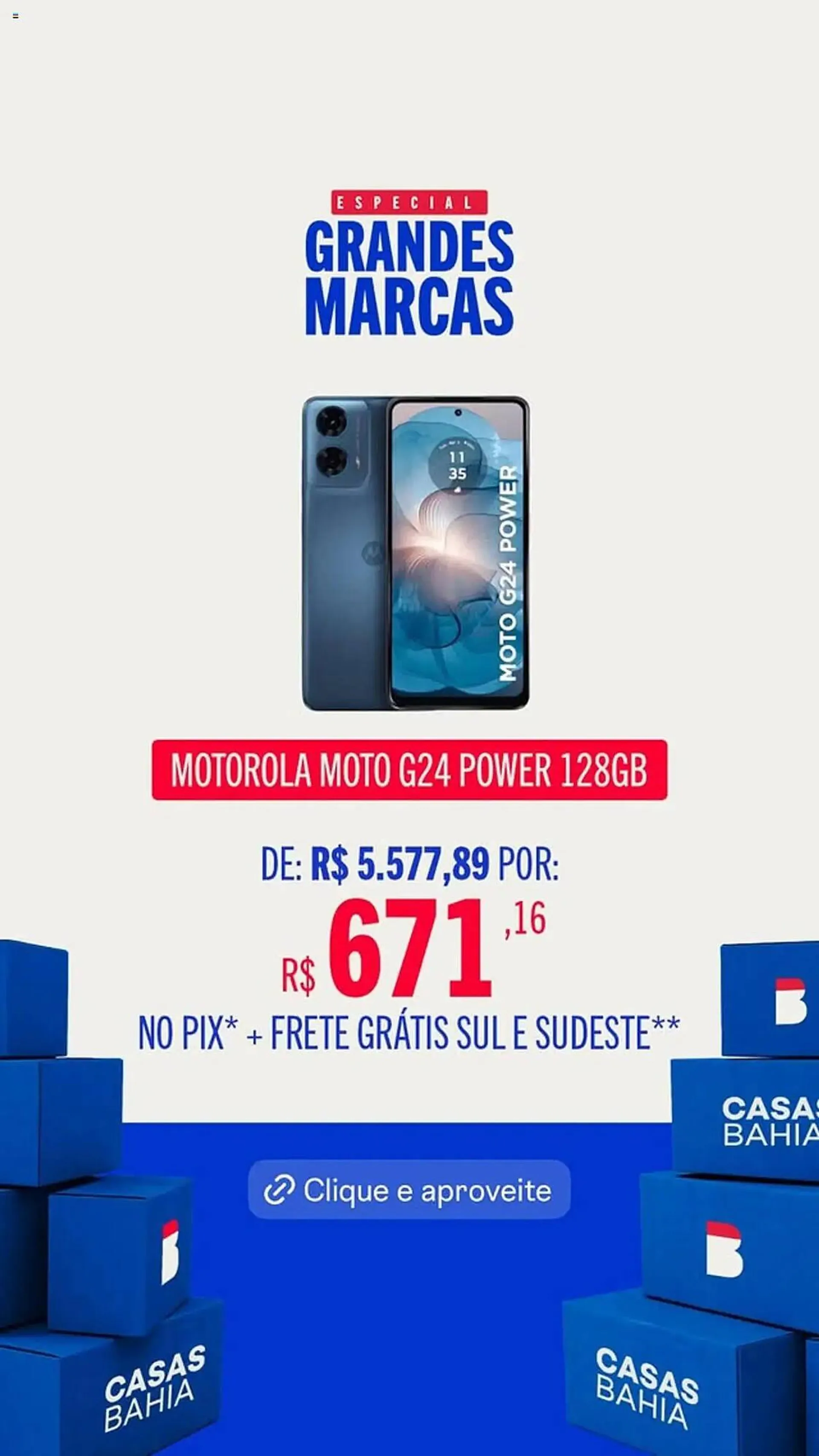 Encarte de Catálogo Casas Bahia 18 de abril até 24 de abril 2025 - Pagina 2