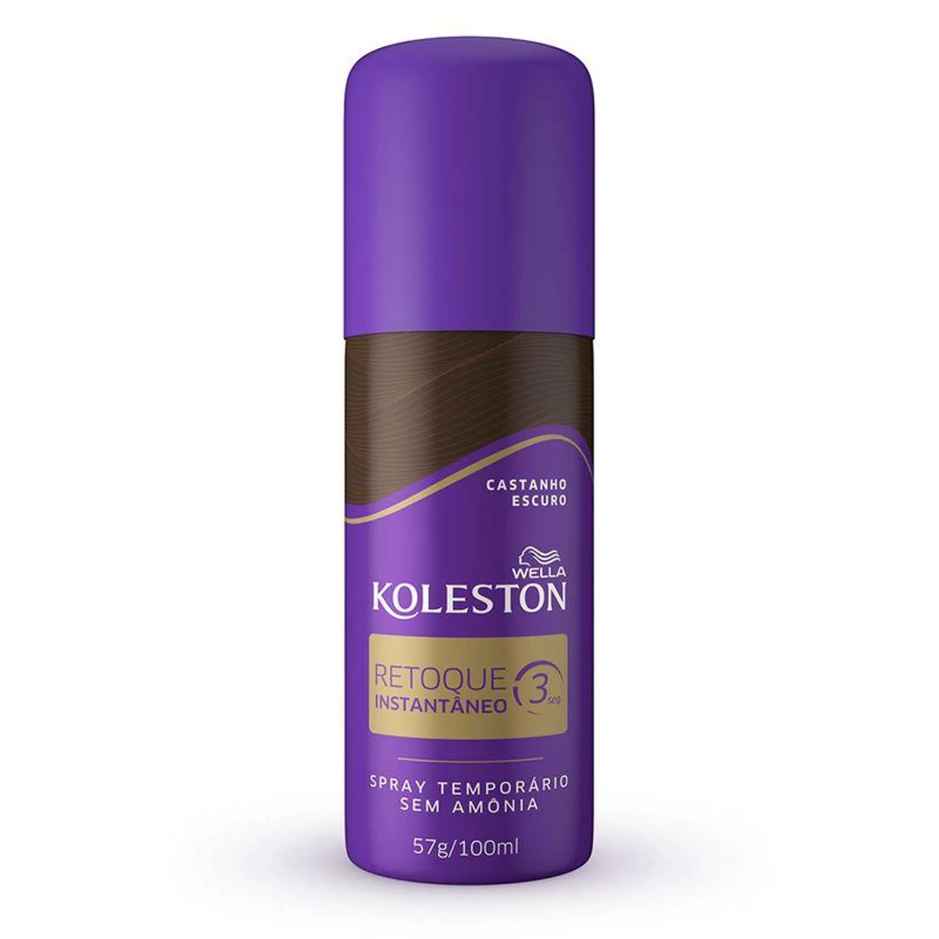 Retoque Instantâneo Spray Koleston Castanho Escuro 100ml