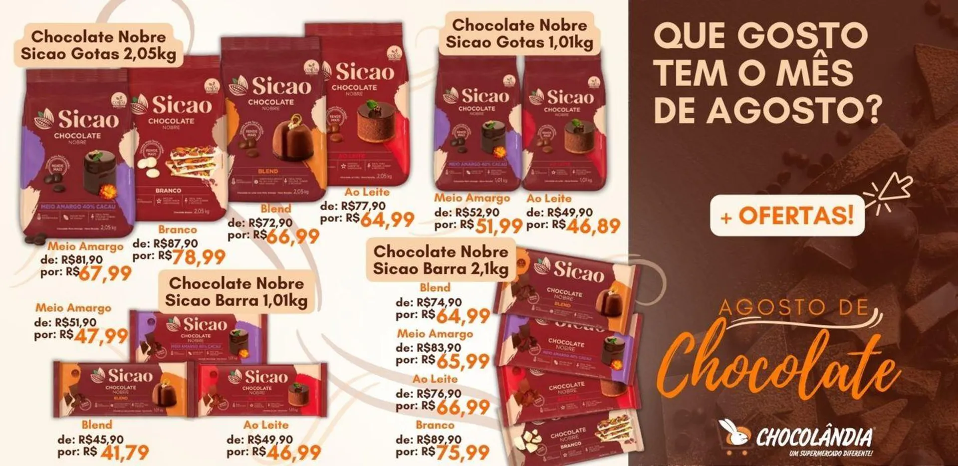 Encarte de Ofertas Chocolândia 6 de agosto até 11 de agosto 2024 - Pagina 3