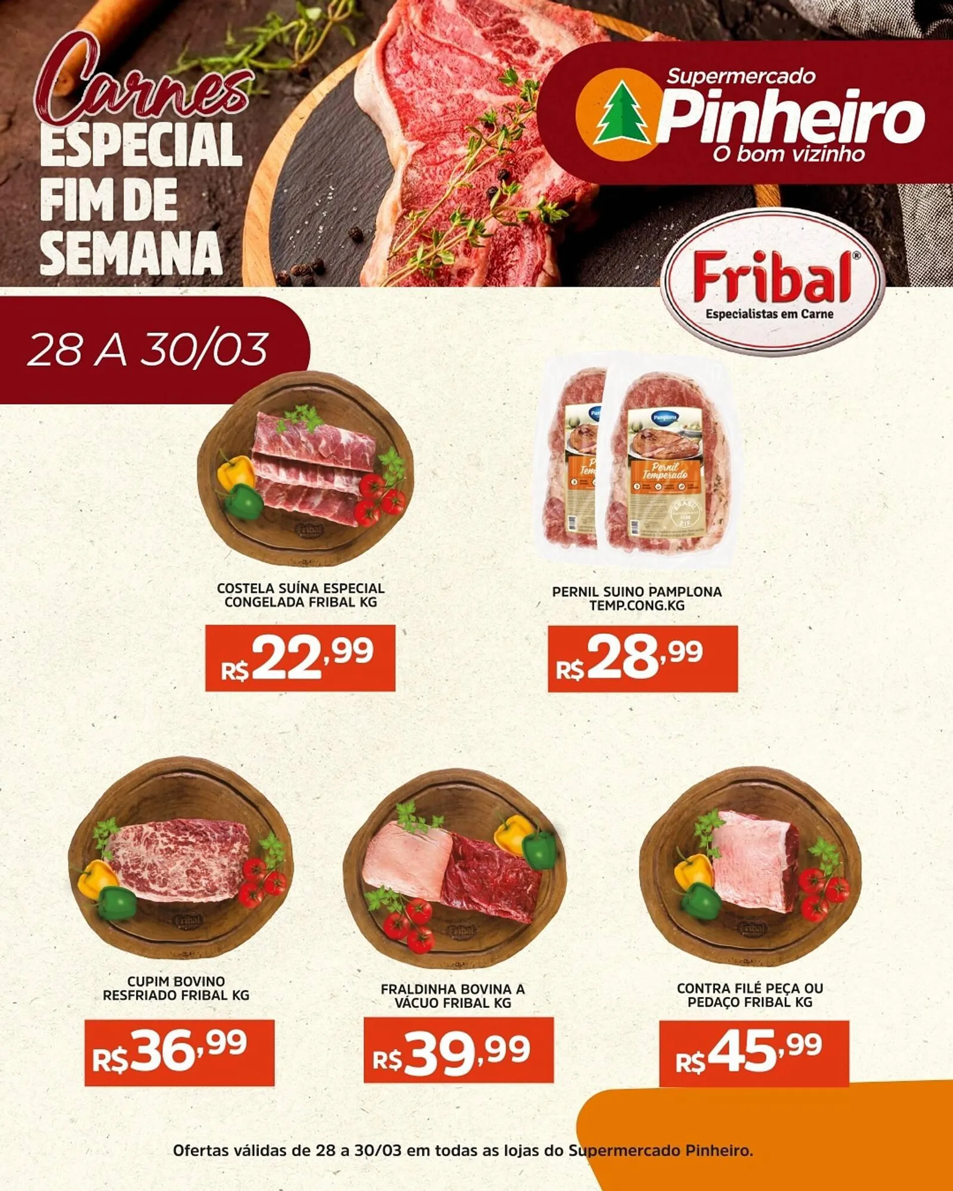 Encarte de Catálogo Pinheiro Supermercado 28 de março até 30 de março 2025 - Pagina 2