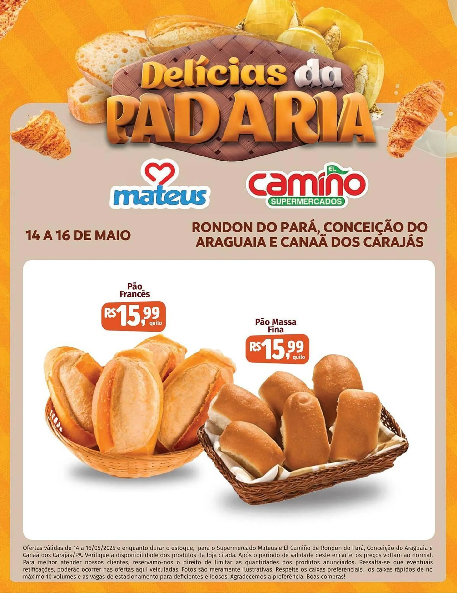 Encarte de Catálogo Supermercados Mateus 14 de maio até 16 de maio 2025 - Pagina 1