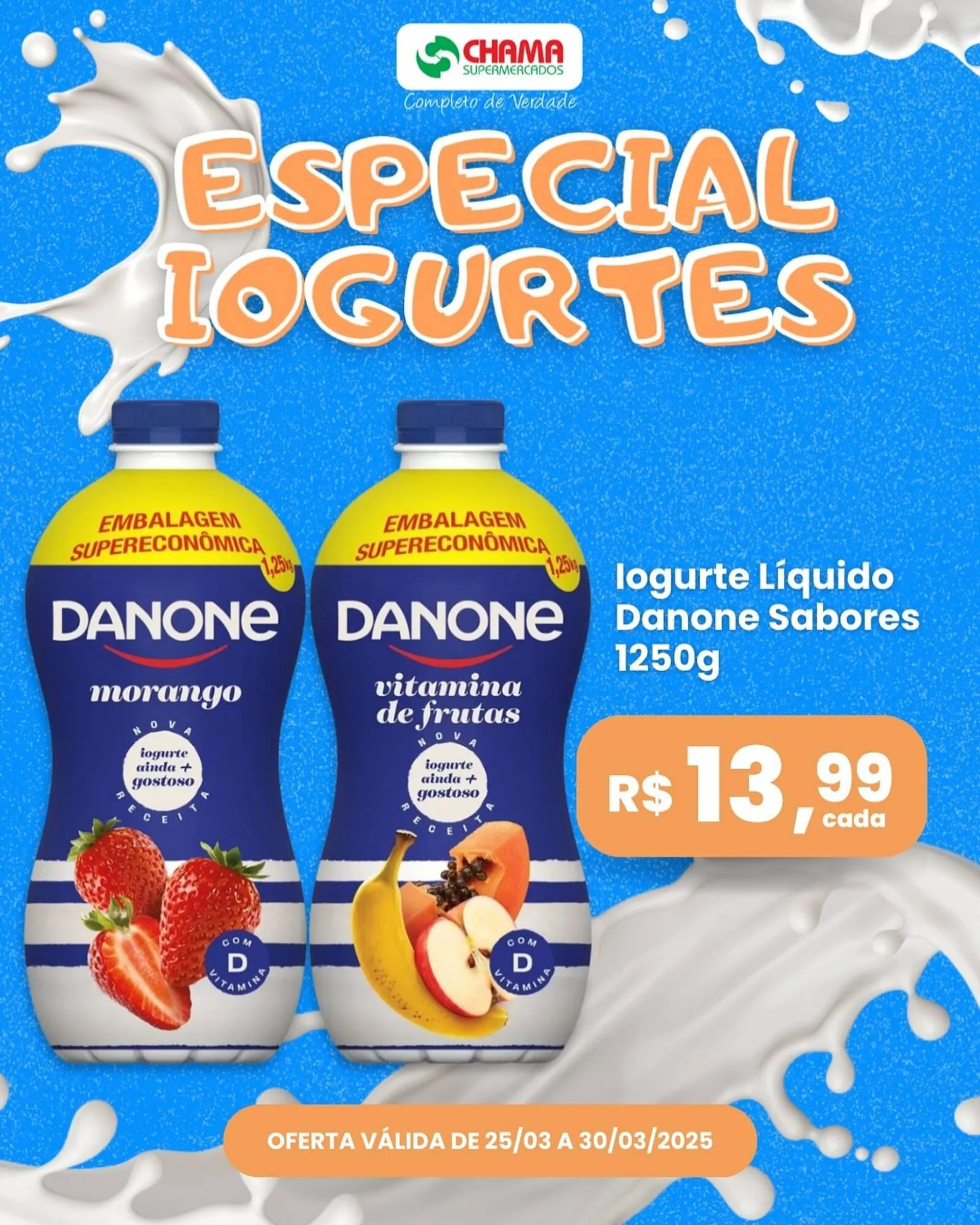 Encarte de Catálogo Chama Supermercados 25 de março até 30 de março 2025 - Pagina 2