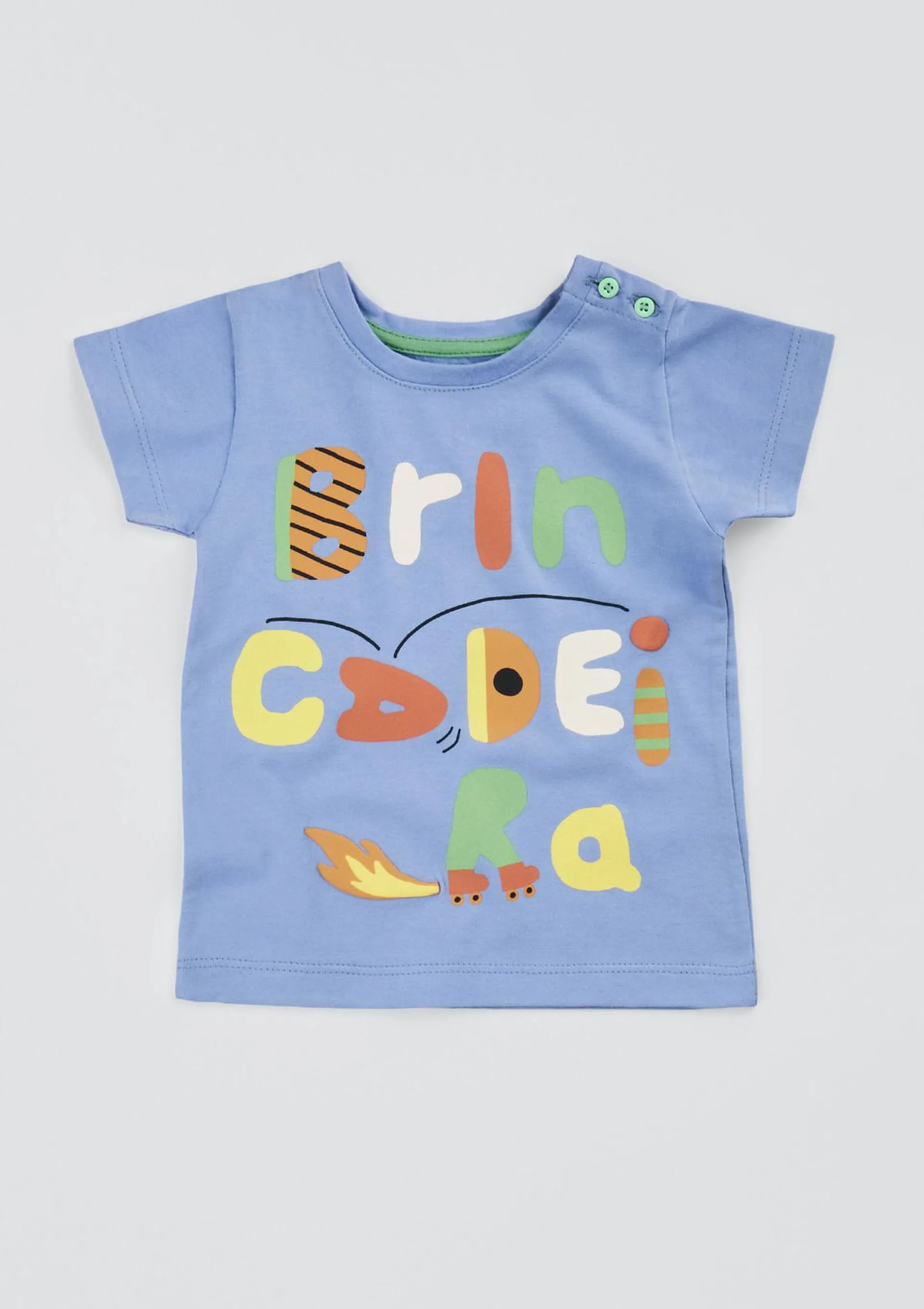 Camiseta Bebê Unissex Com Estampa Hering Kids + Fábula - Azul