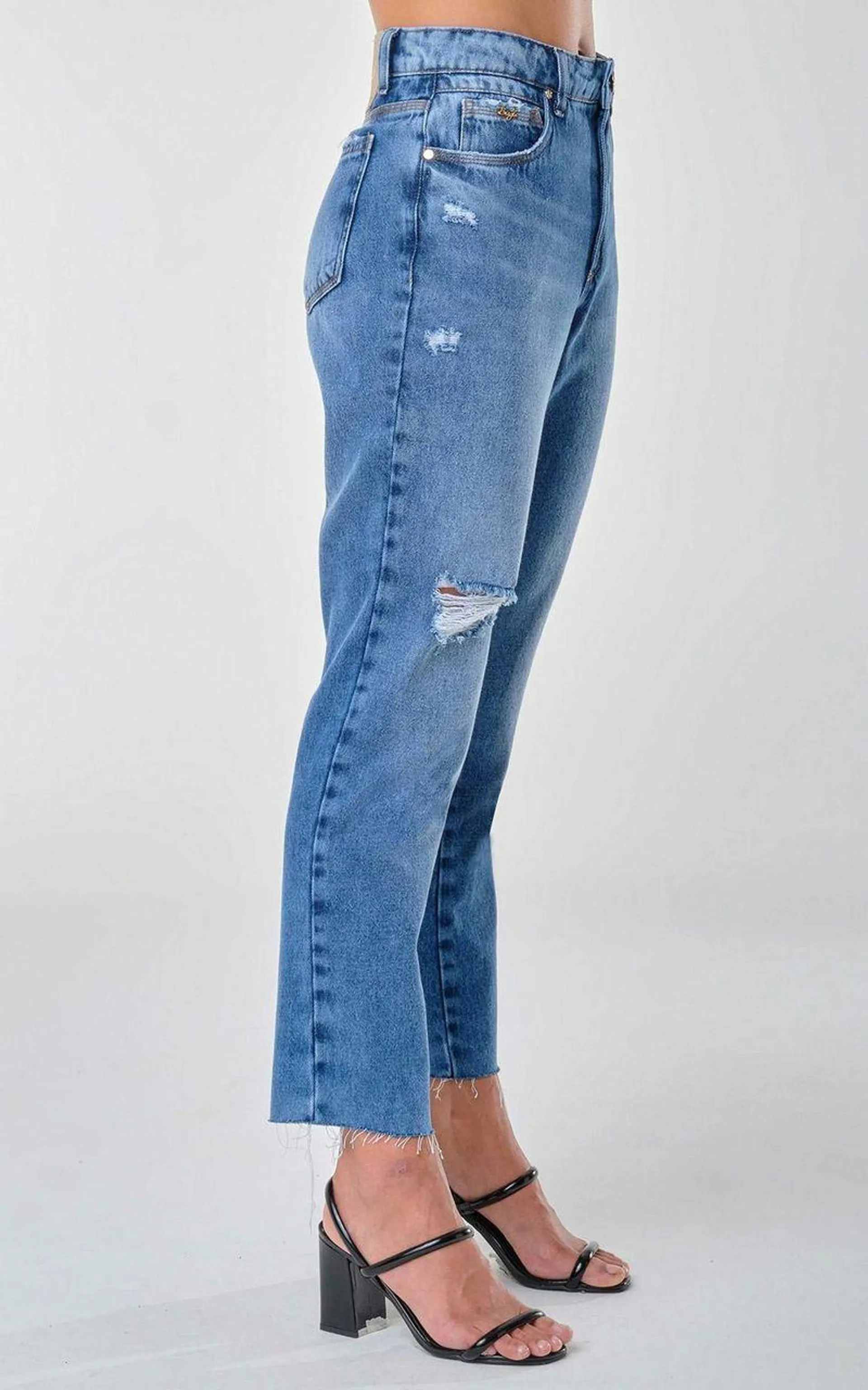 Calça Jeans Mom Feminina - INDIGO