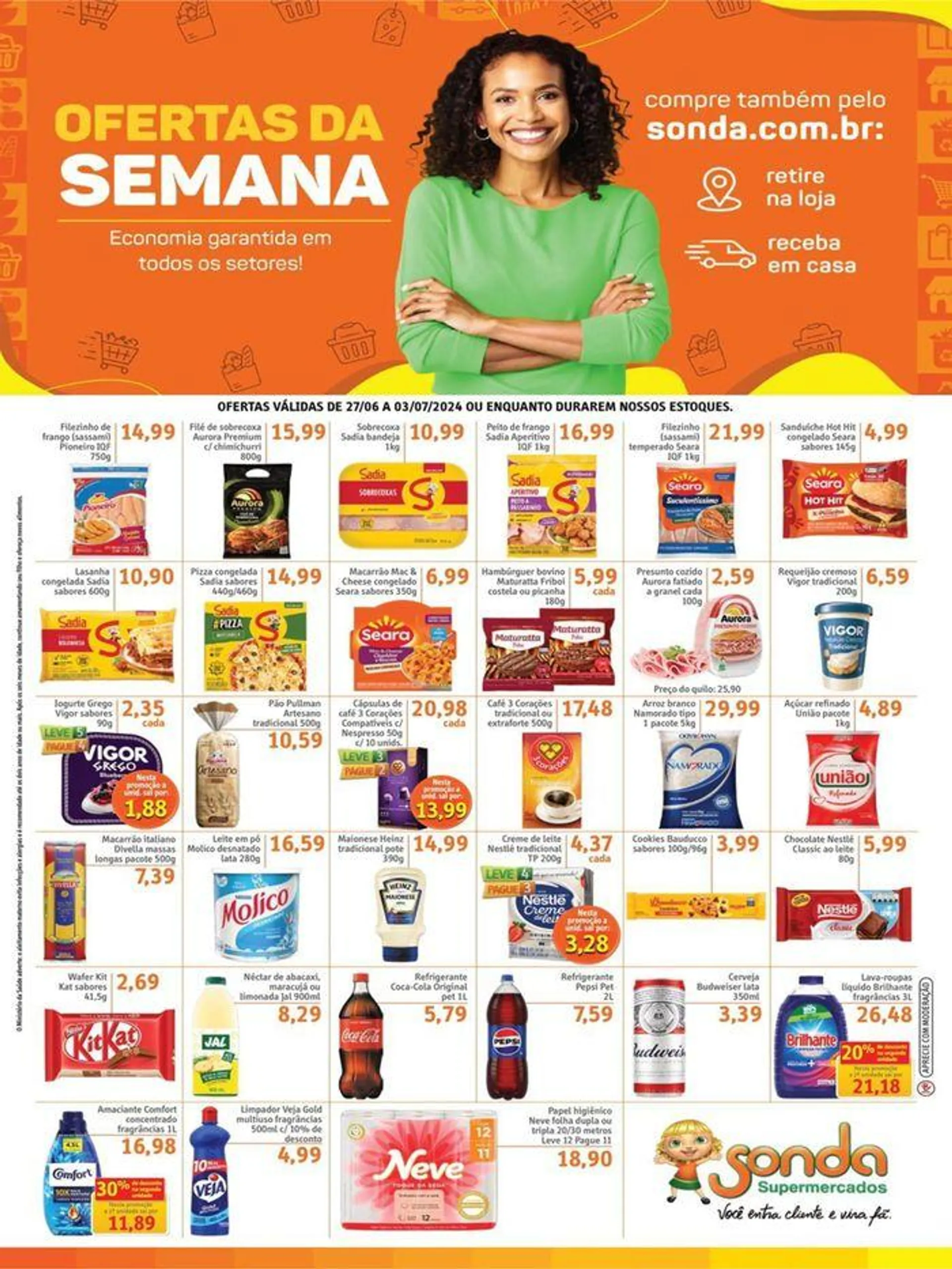 Encarte de Ofertas Sonda Supermercados 28 de junho até 3 de julho 2024 - Pagina 1