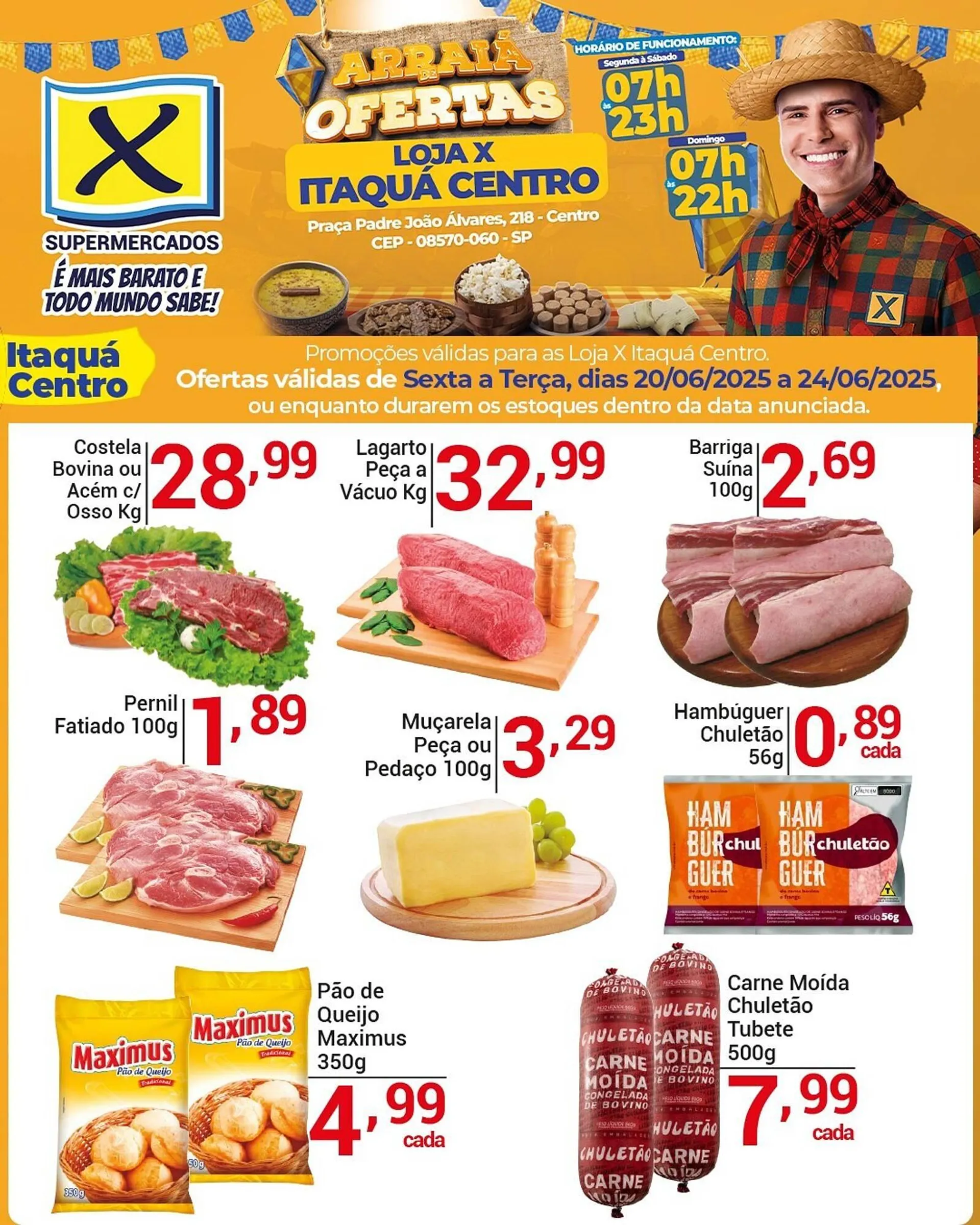 Encarte de Catálogo X Supermercados 20 de junho até 24 de junho 2025 - Pagina 1