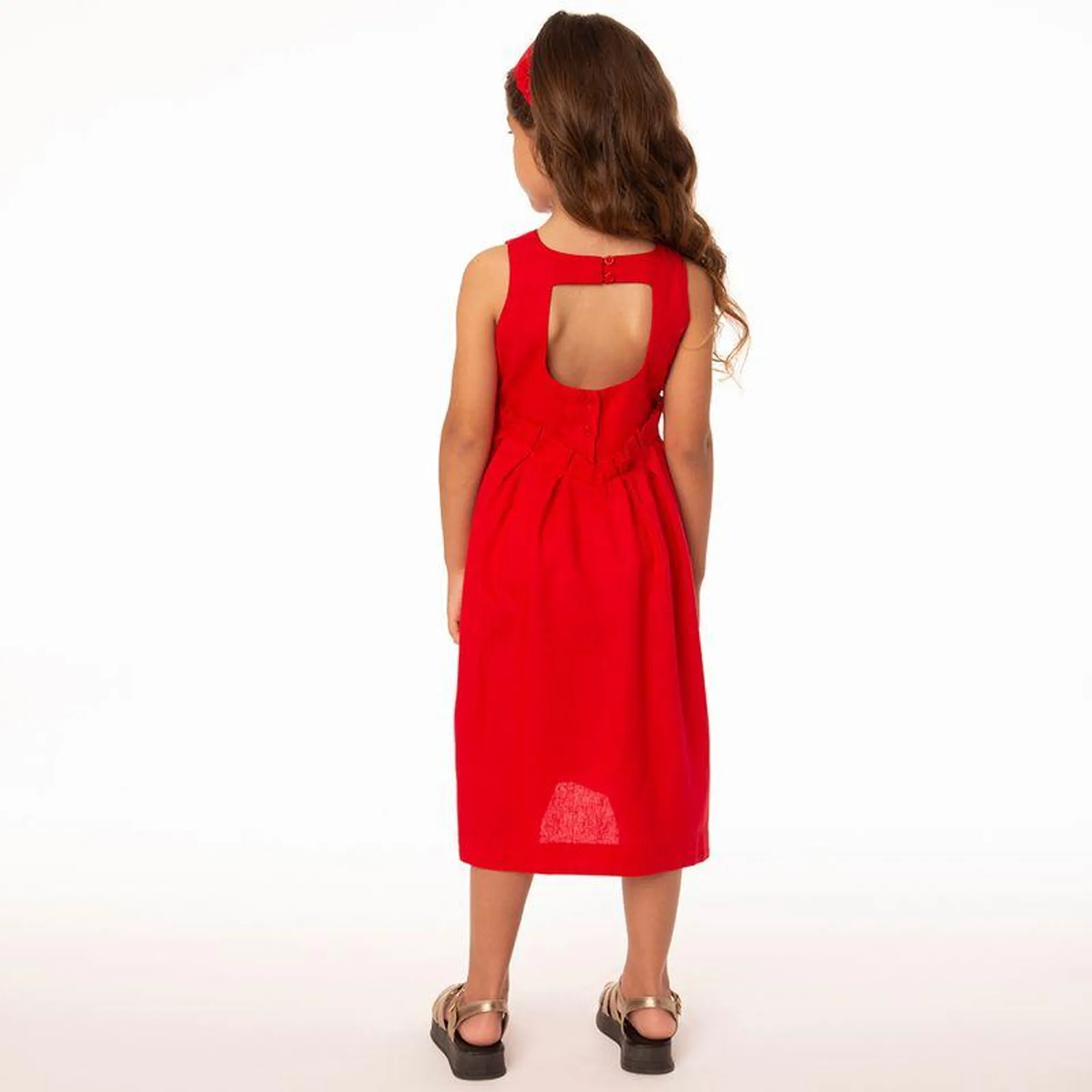 Vestido Infantil Menina Scarlet Vermelho