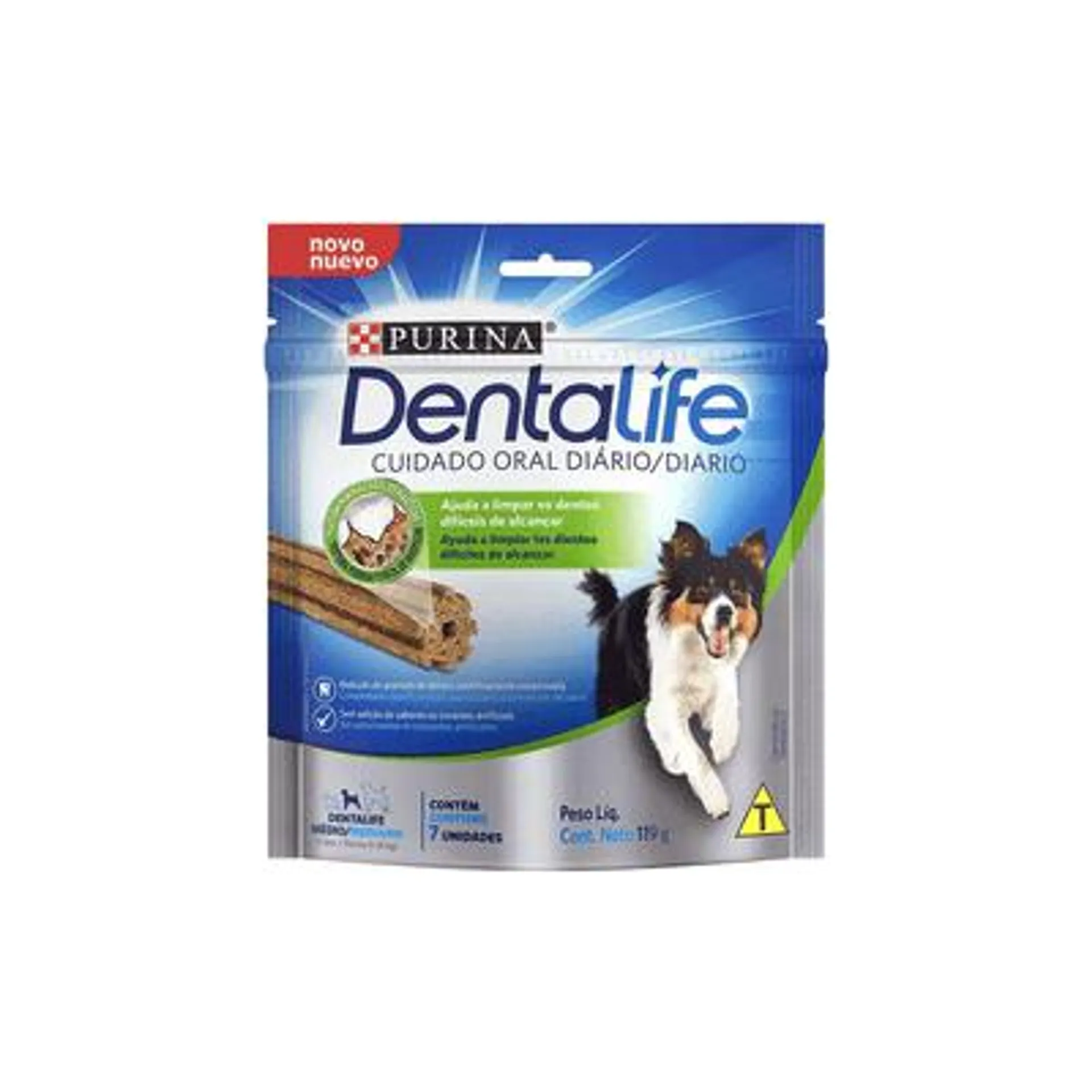 Petisco DentaLife Cães Adultos Médios 7 unidades