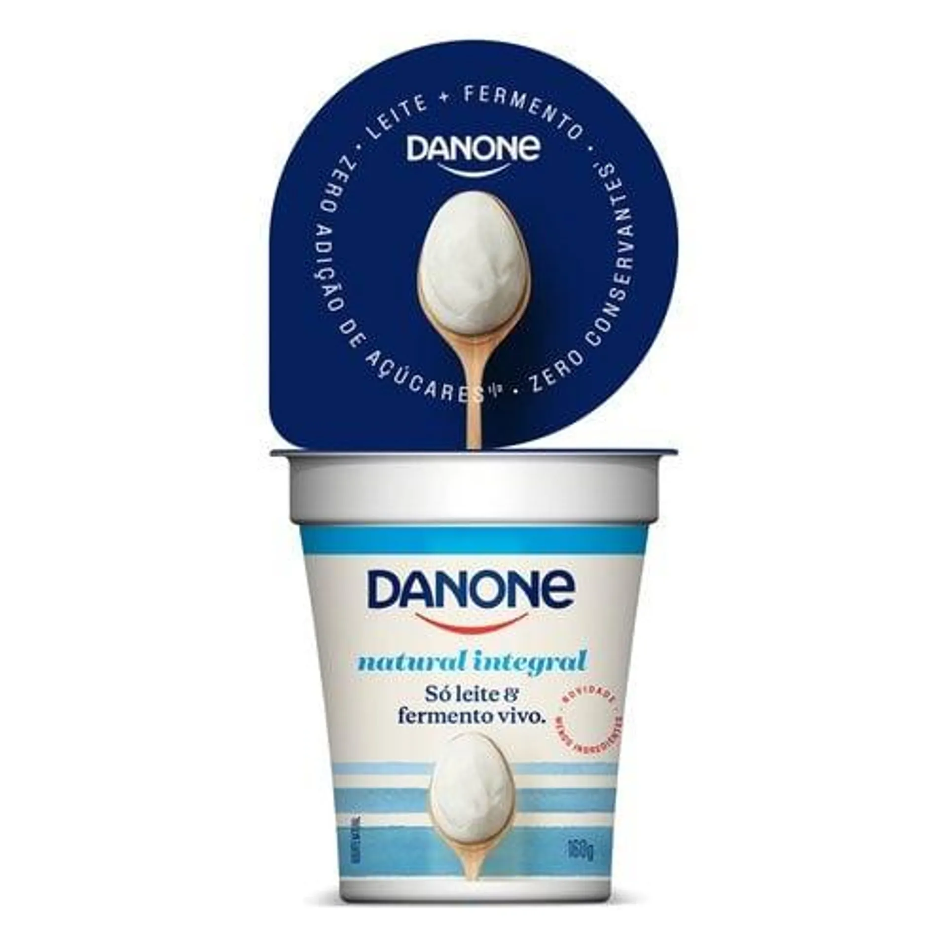 Iogurte Integral Natural Danone Copo 160g