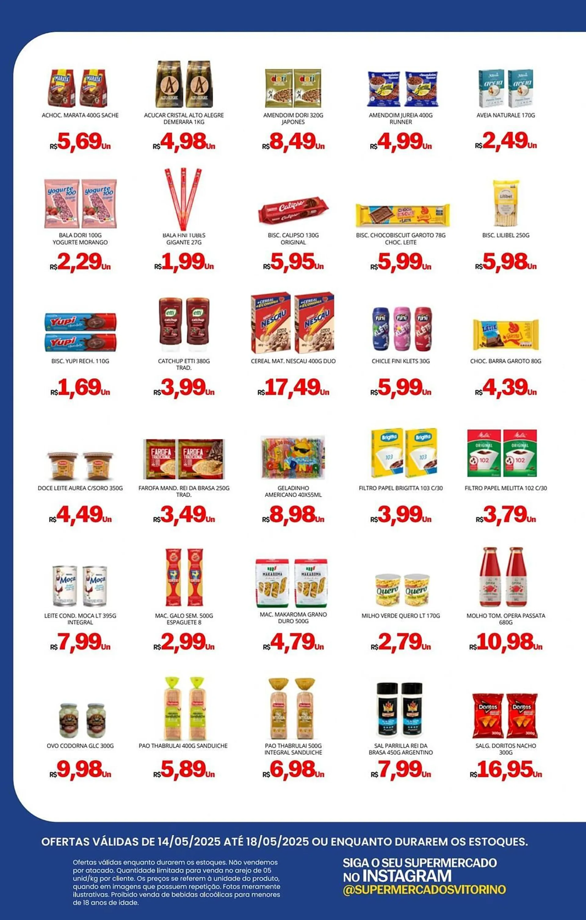 Encarte de Catálogo Supermercado Vitorino 14 de maio até 18 de maio 2025 - Pagina 2