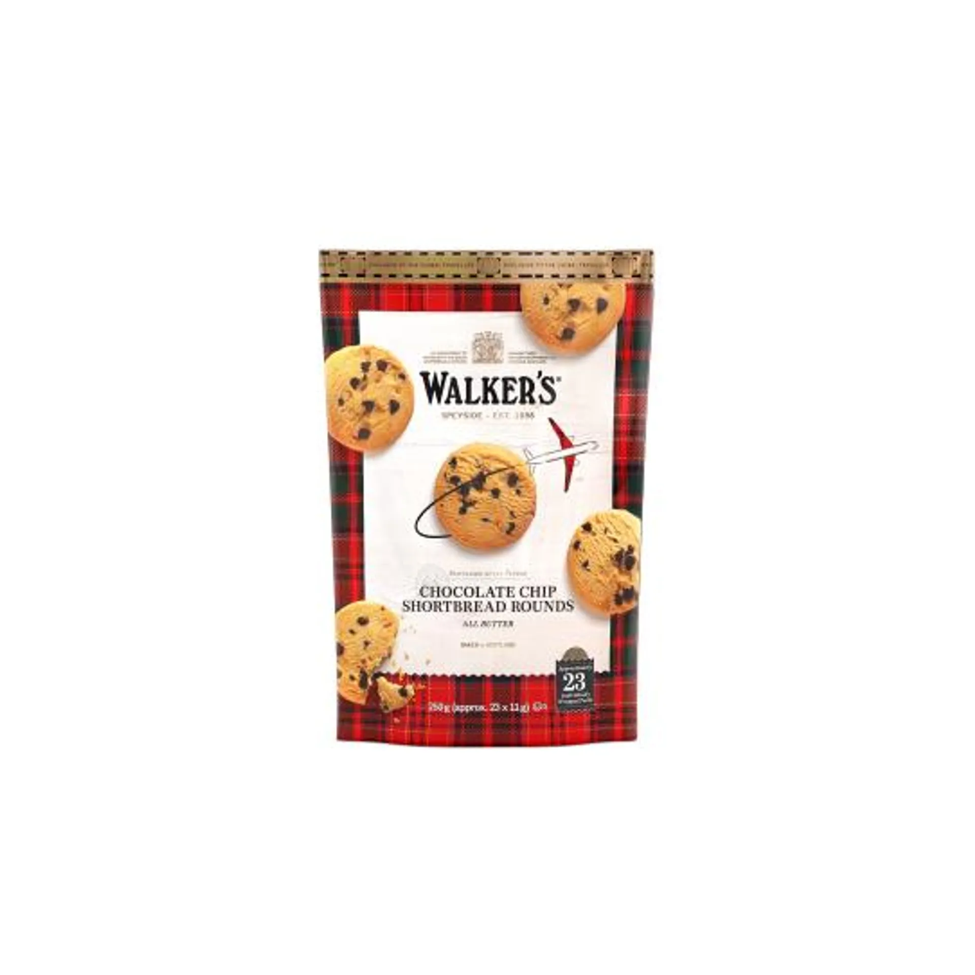 Chocolate Chip Shortbread Share Bag 250g