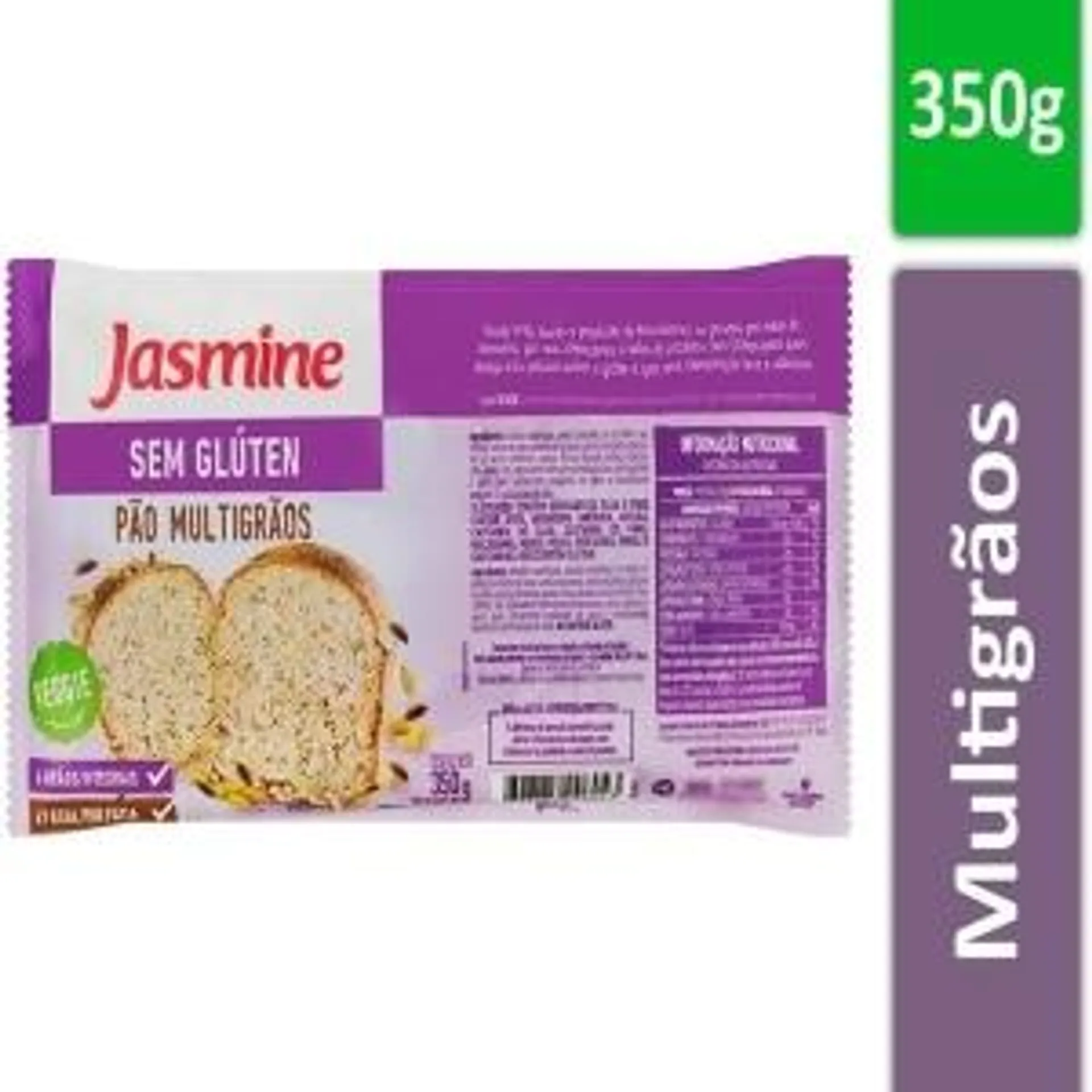 Pão Jasmine Multigrãos sem Glúten 350g