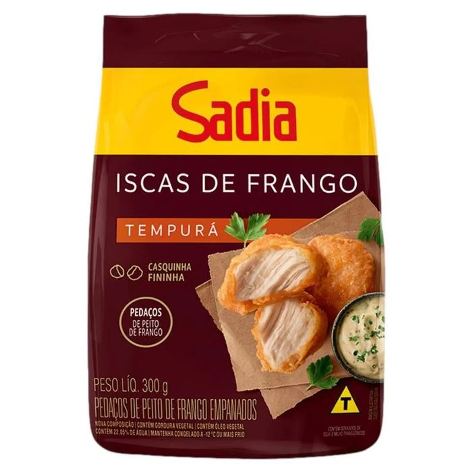 Iscas De Frango Empanado Sadia Tradicional Embalagem 300g