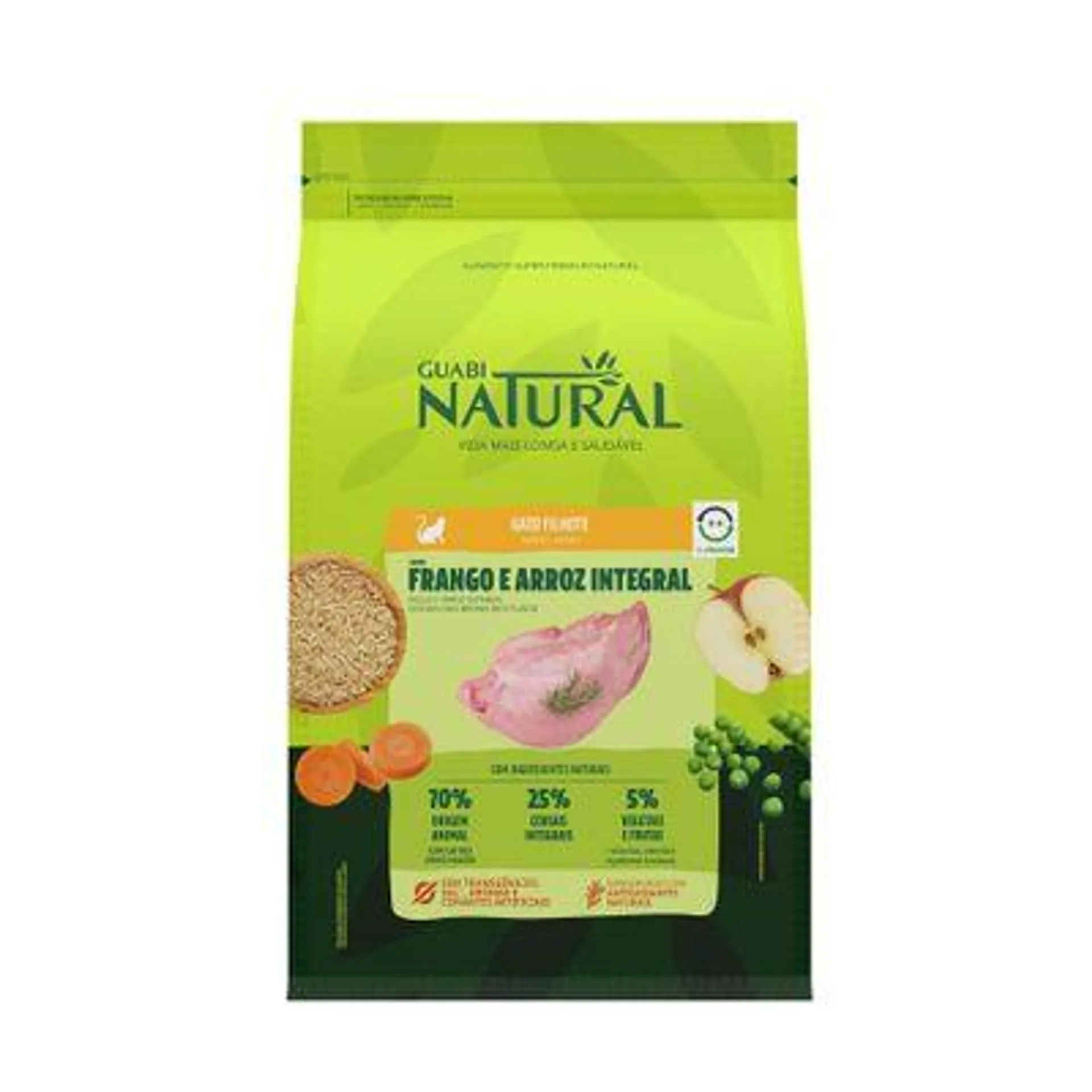 Ração Guabi Natural Gatos Filhotes Frango e Arroz Integral 1,5 kg