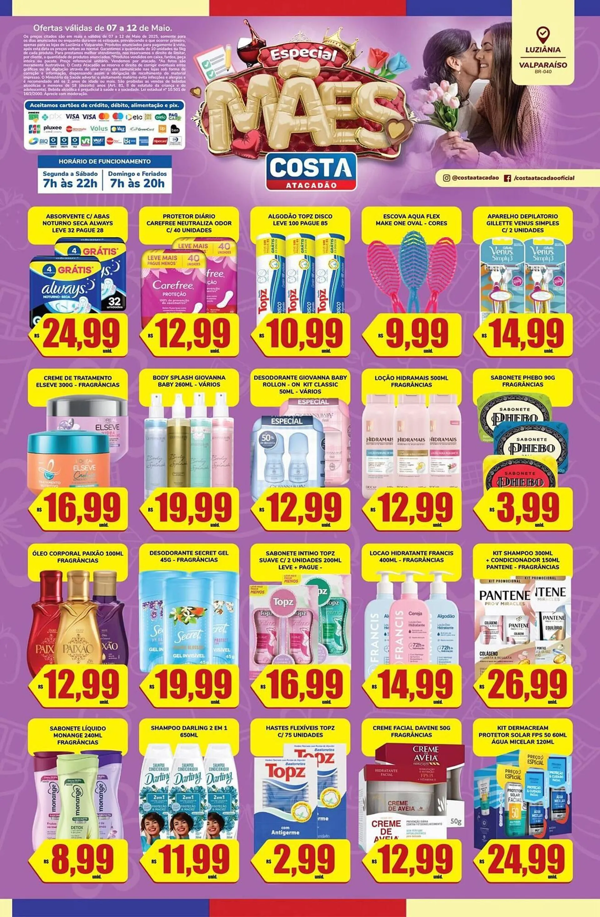 Encarte de Catálogo Costa Atacadão 9 de maio até 12 de maio 2025 - Pagina 1