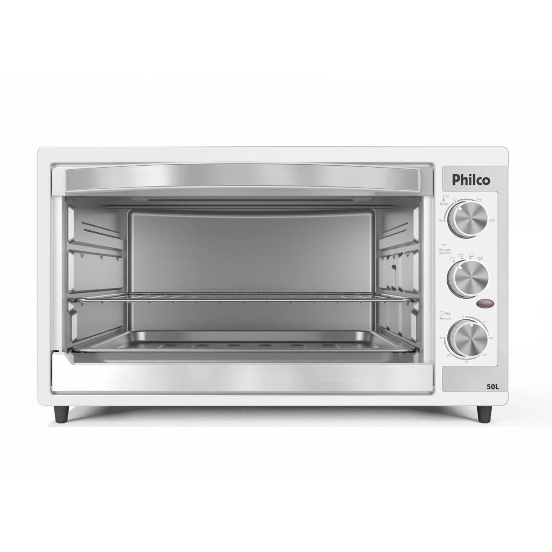 Forno Elétrico Branco Philco 50L Dupla Resistência PFE52B