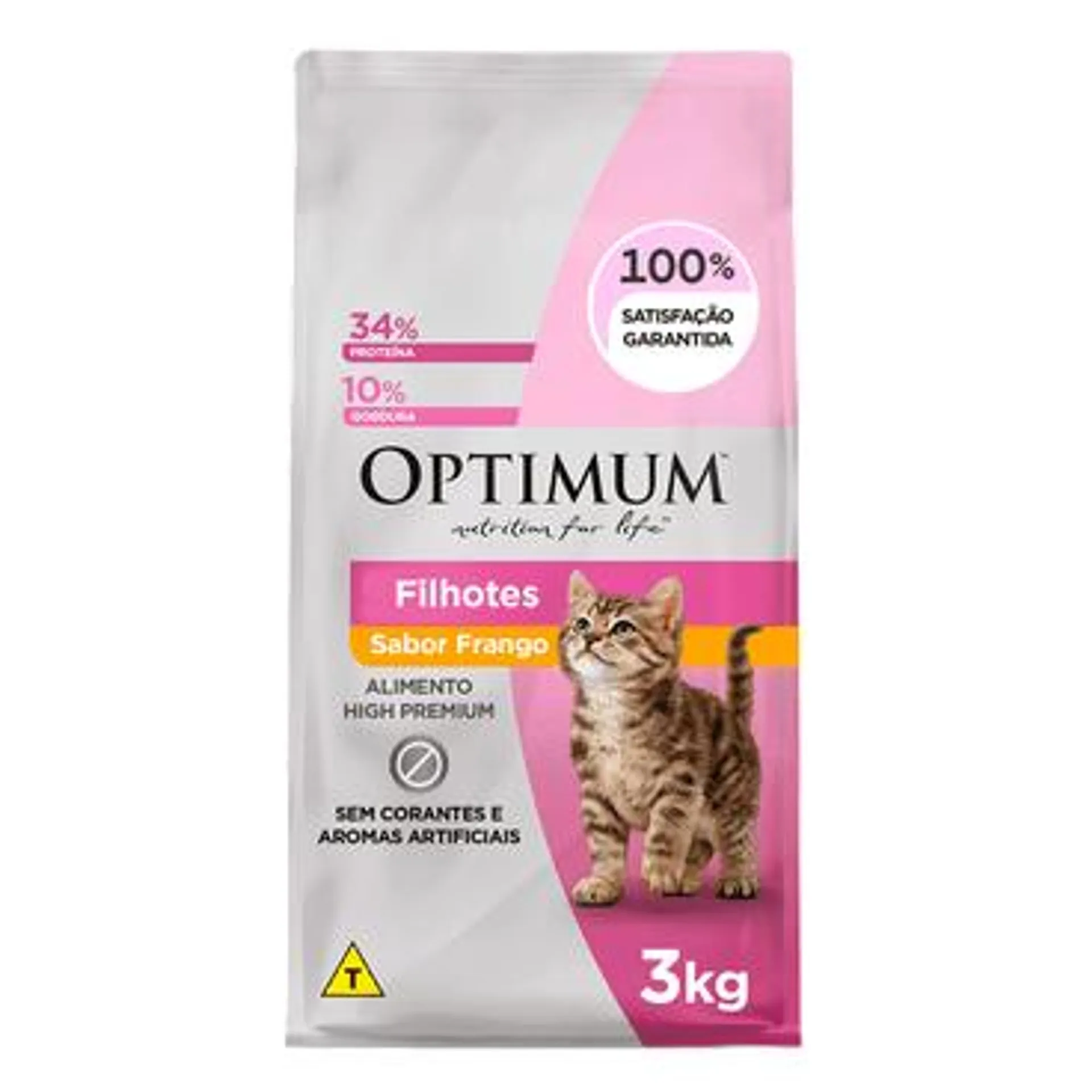 Ração Optimum para Gatos Filhotes Frango 3 kg