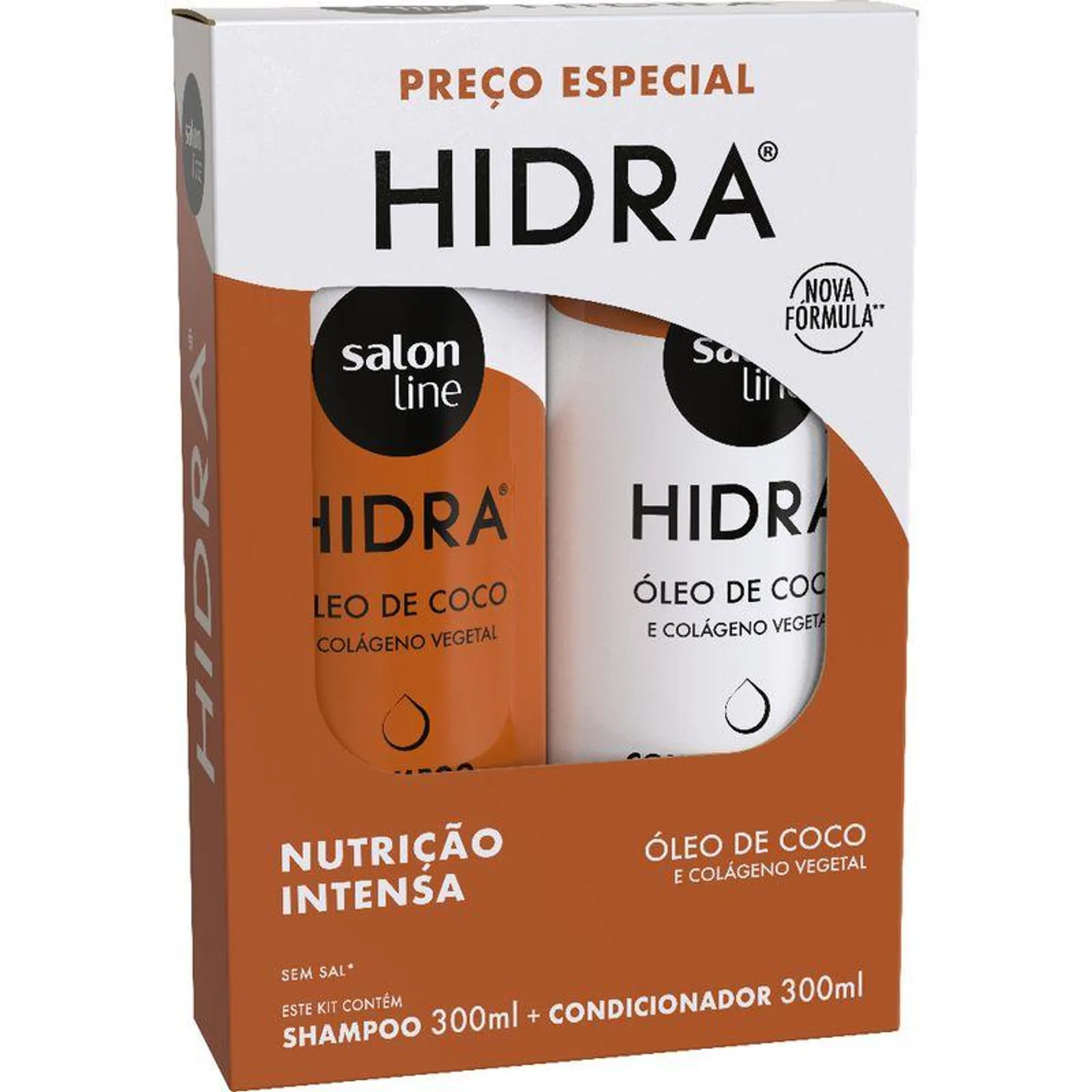 Shampoo 300ml + Condicionador Salon Line 300ml Oleo de Coco