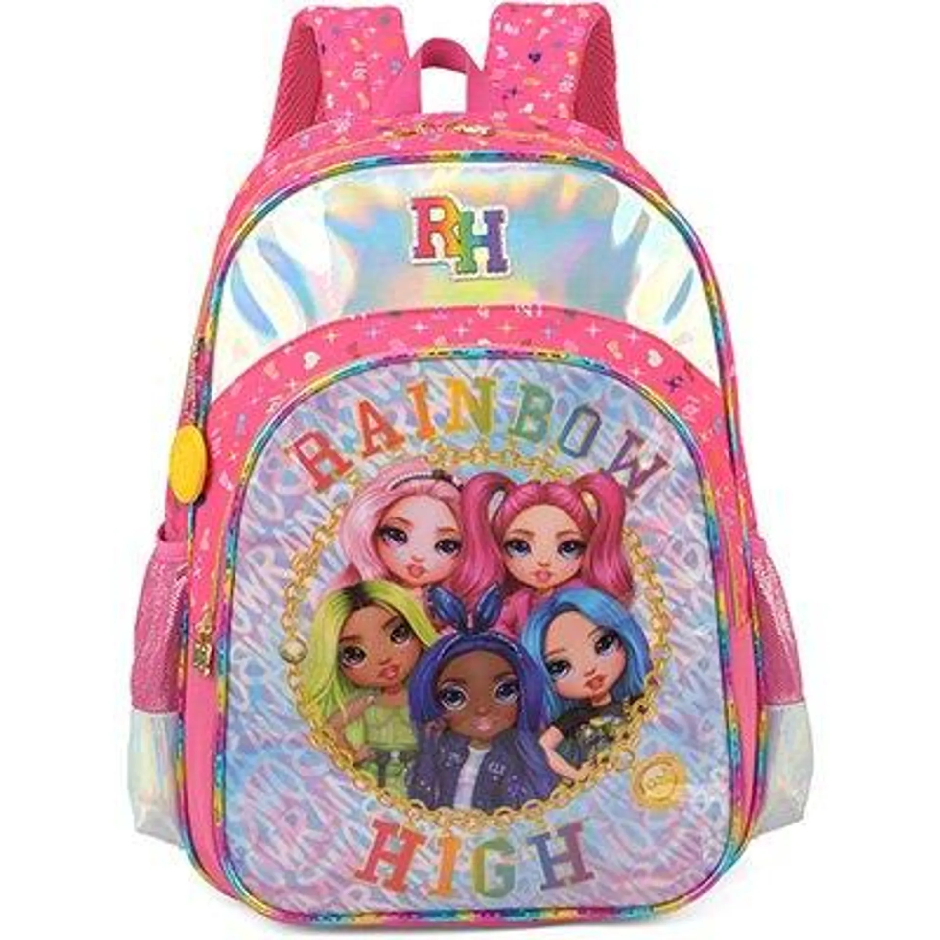 Mochila poliéster, Rainbow High, Pink, IS37591RB, Luxcel - PT 1 UN