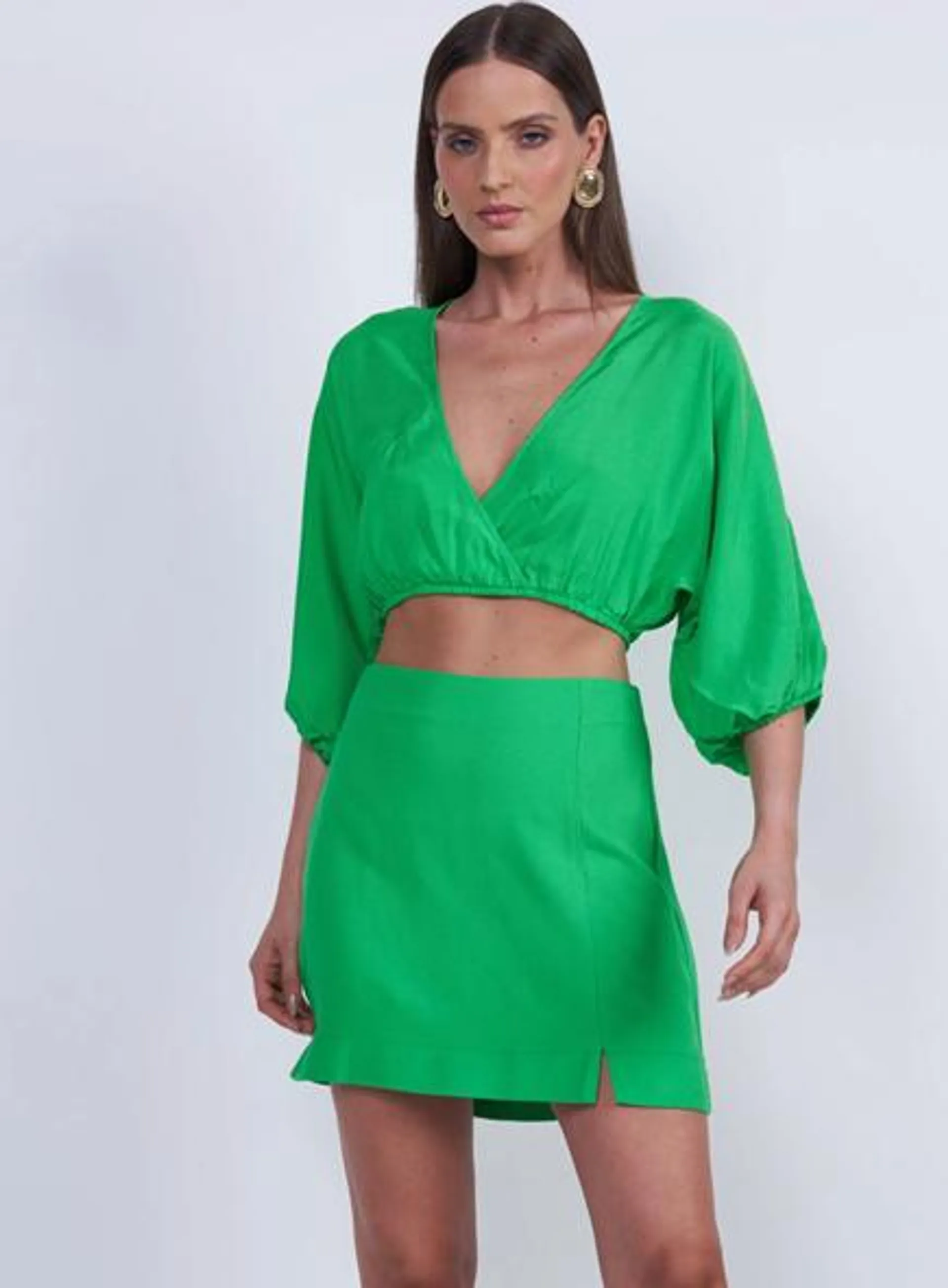 Blusa Cropped Loose