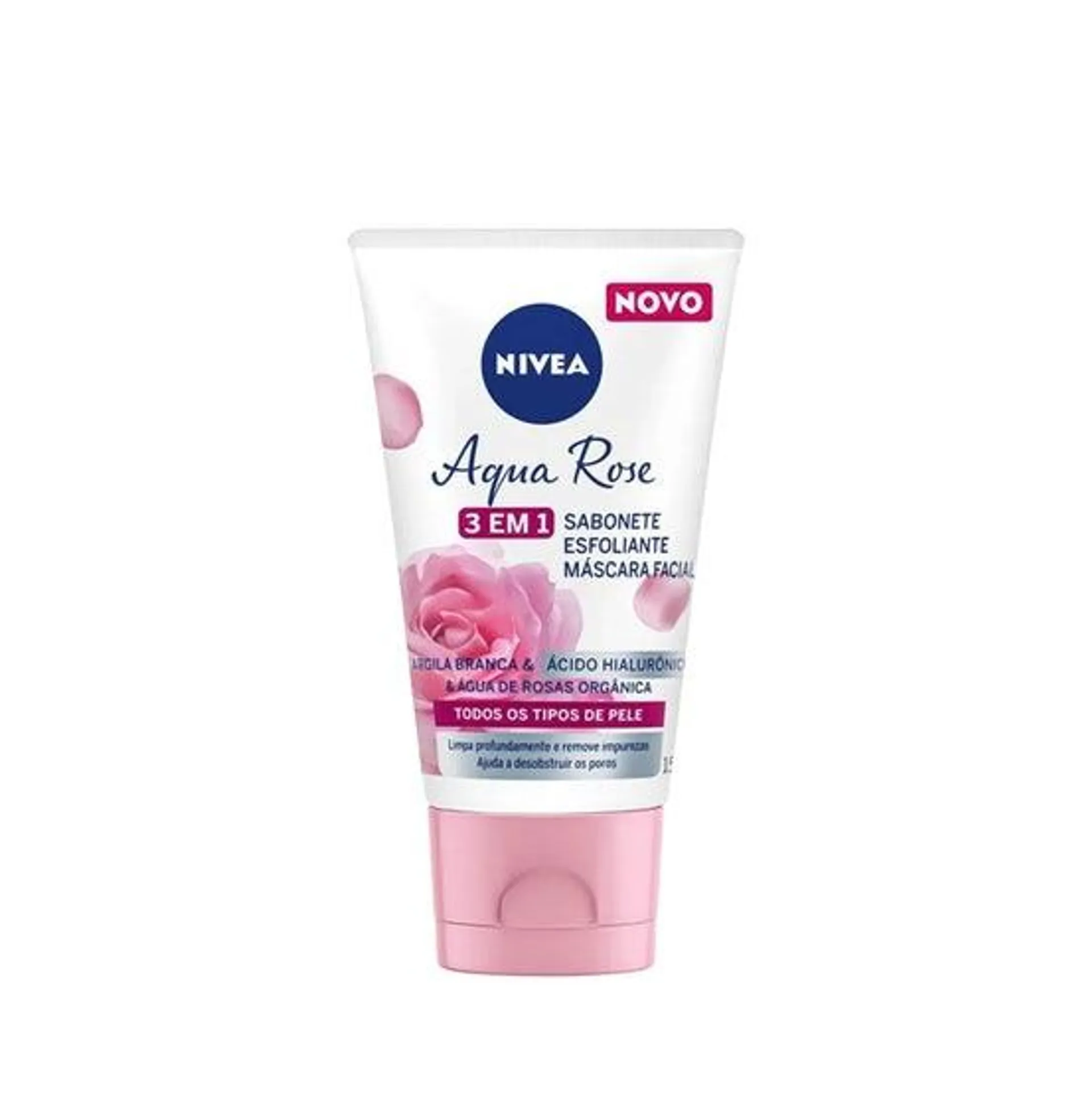 Sabonete Facial Nivea 3 Em 1 Aqua Rose 150ml