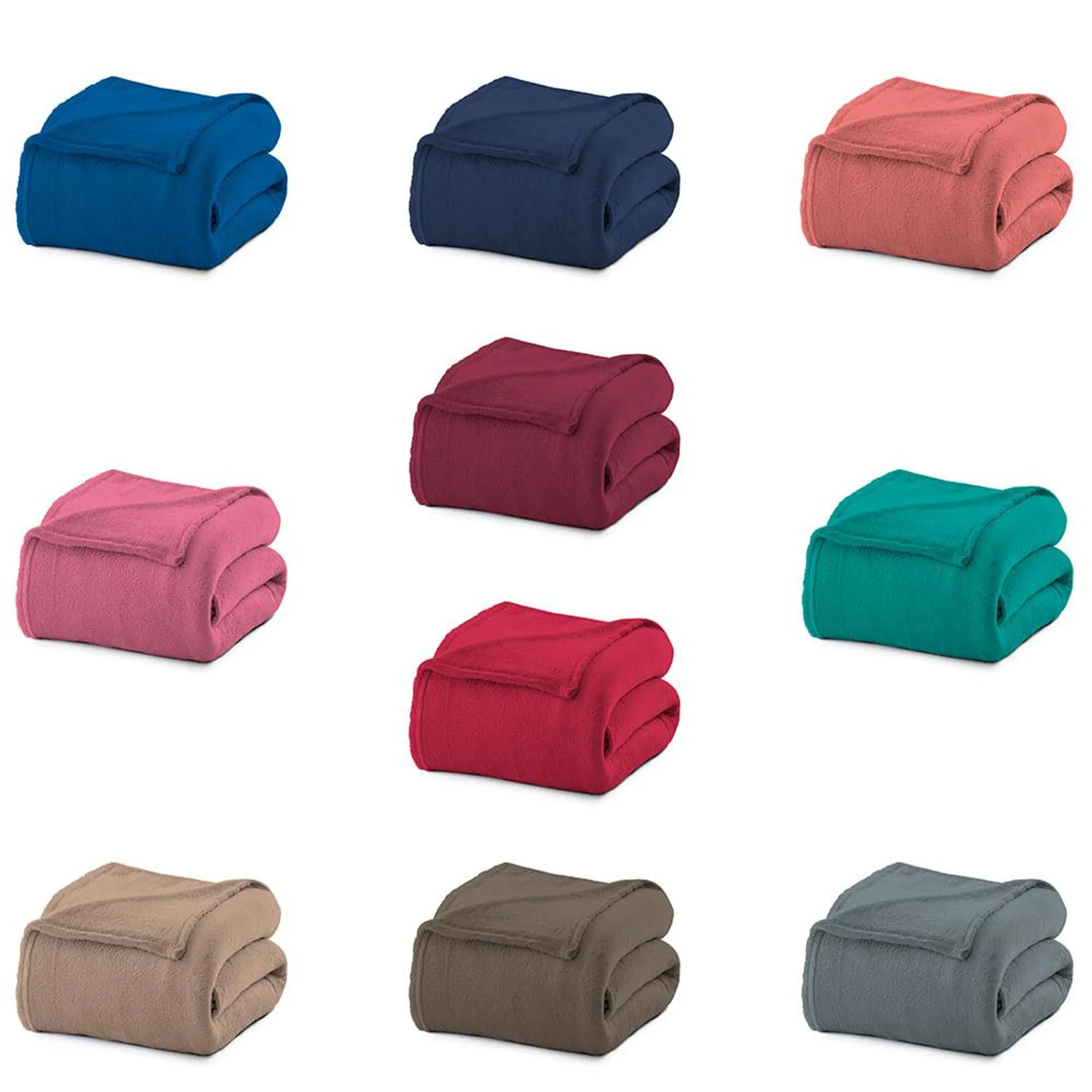 Manta Casal Outlet Lisa 100% Poliéster Sortida 180x200cm 1261319999 - Camesa