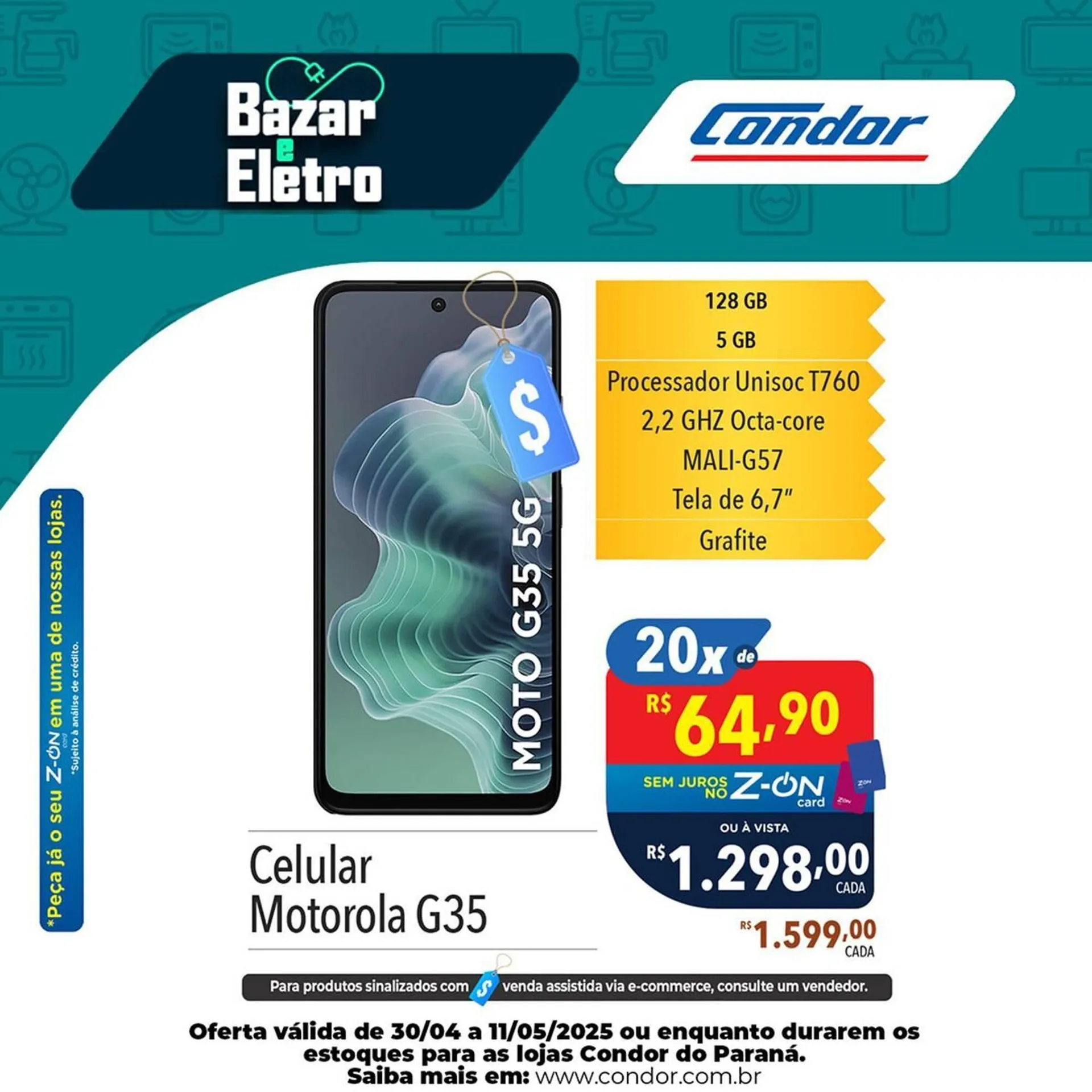 Encarte de Catálogo Supermercados Condor 8 de maio até 11 de maio 2025 - Pagina 1