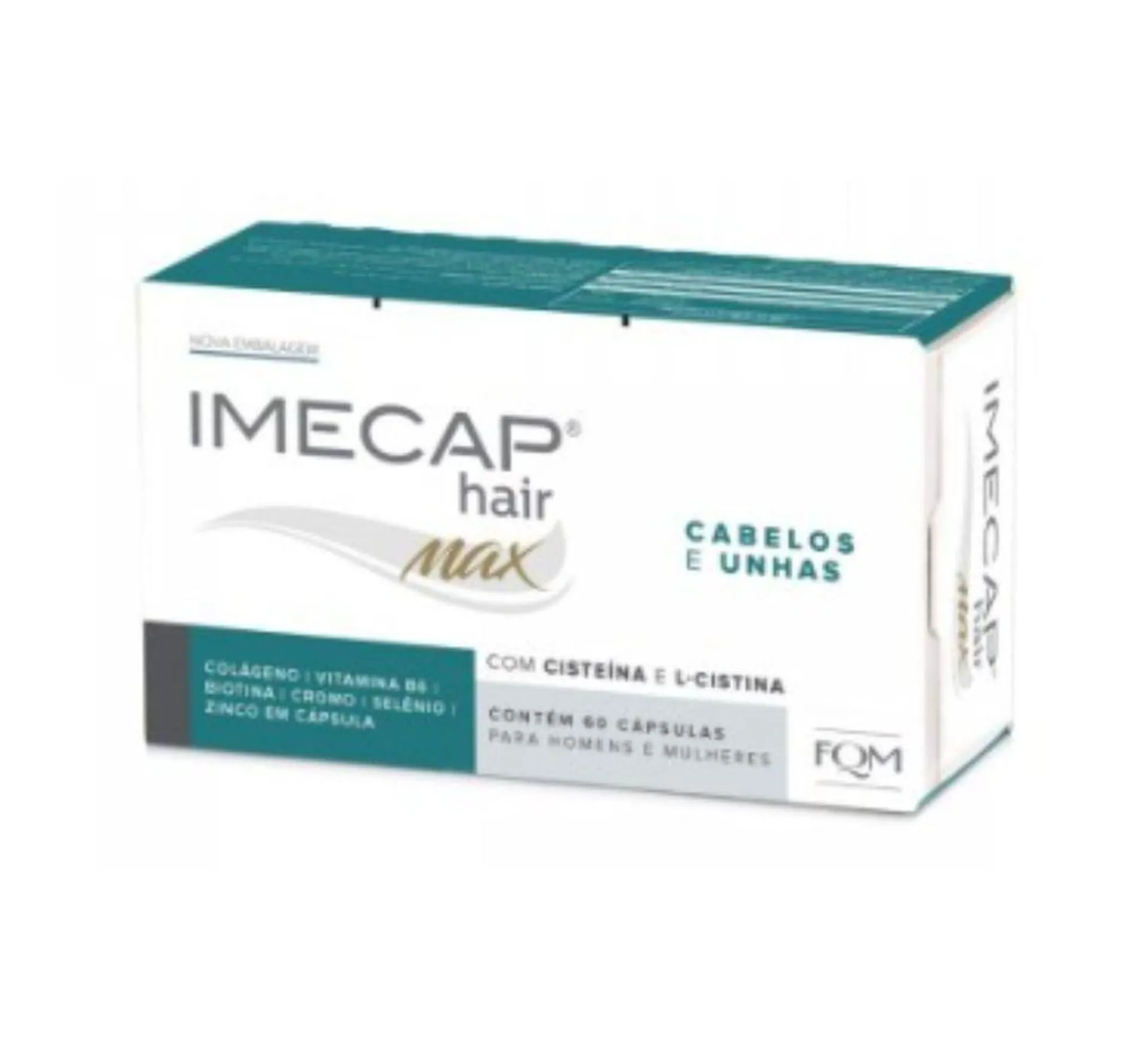 Suplemento Vitamínico Imecap Hair Max Cabelos e Unhas com 60 Cápsulas