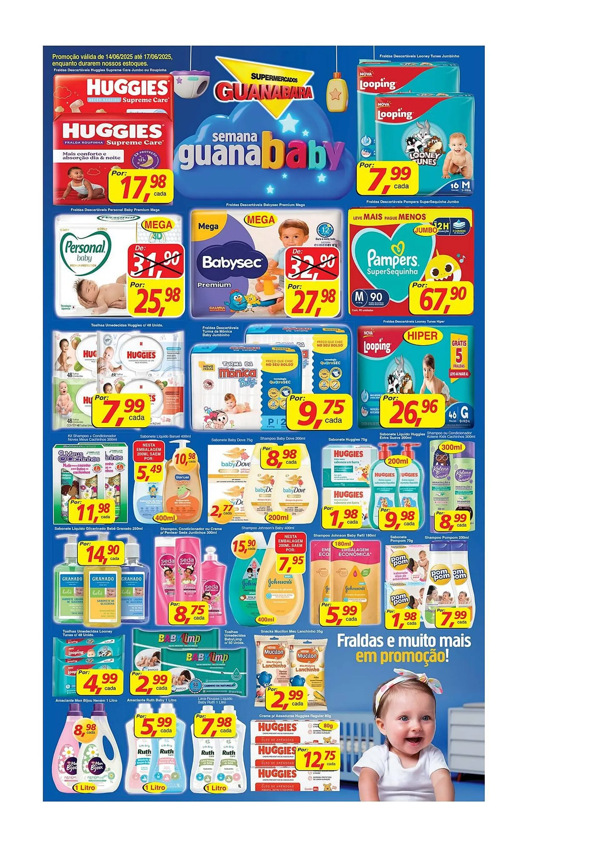 Encarte de Catálogo Supermercados Guanabara 14 de junho até 17 de junho 2025 - Pagina 12