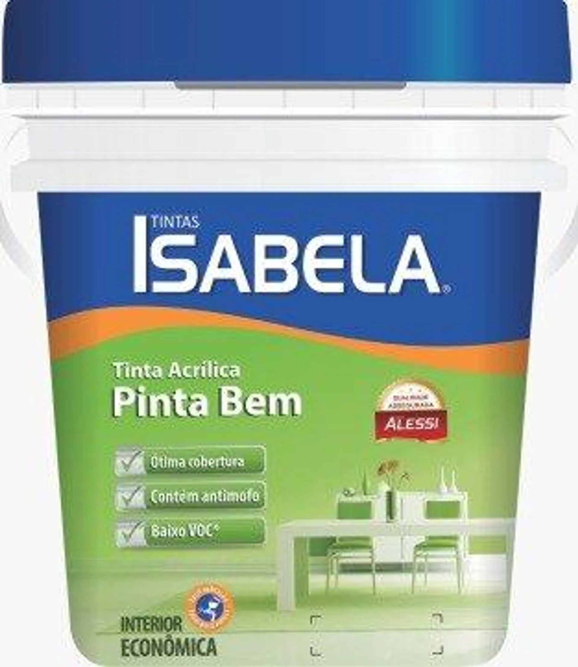 Tinta Acrílica Fosca Pinta Bem Branco 18l Isabela